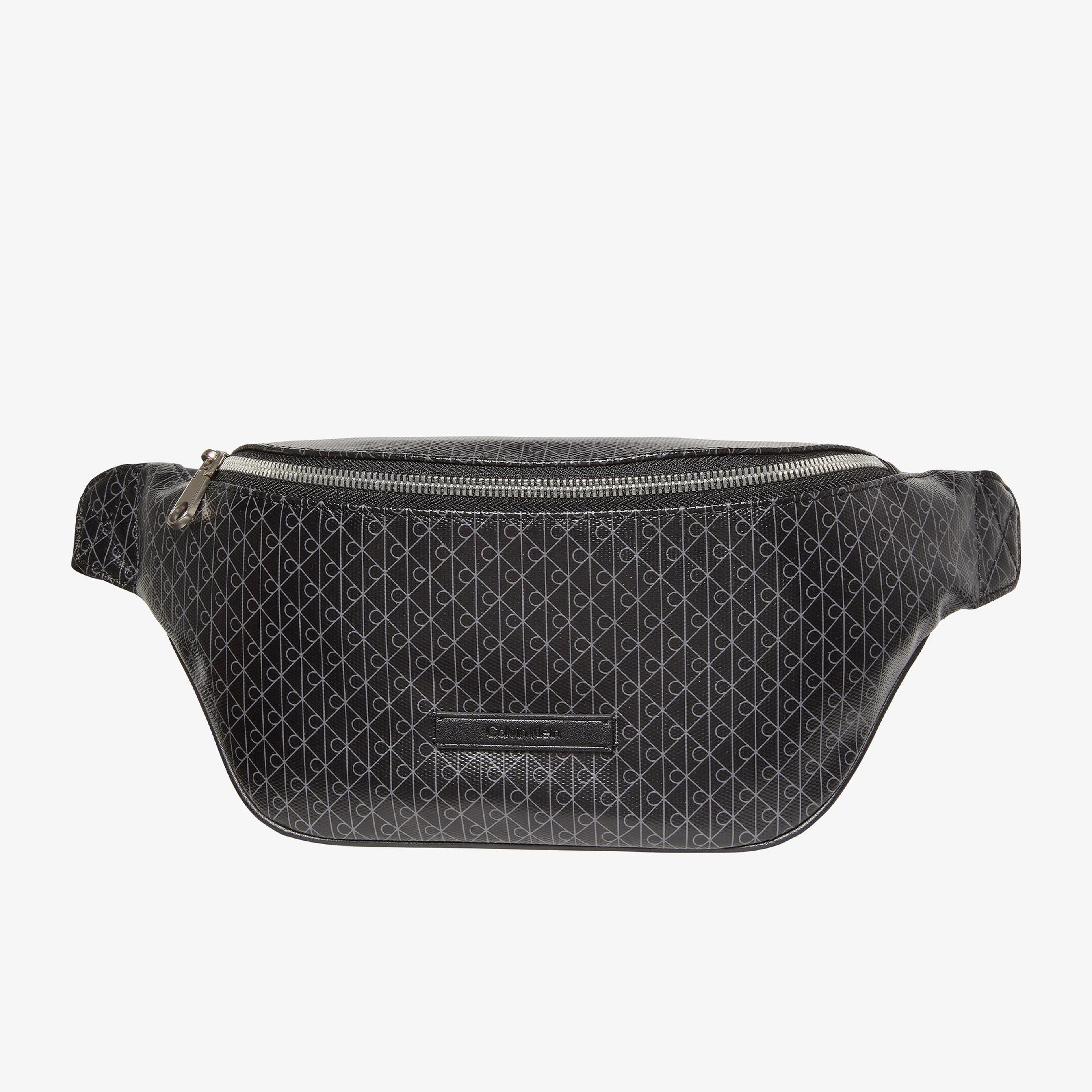 Calvin Klein Emblem Coated Waistbag Erkek Siyah Bel Çantası
