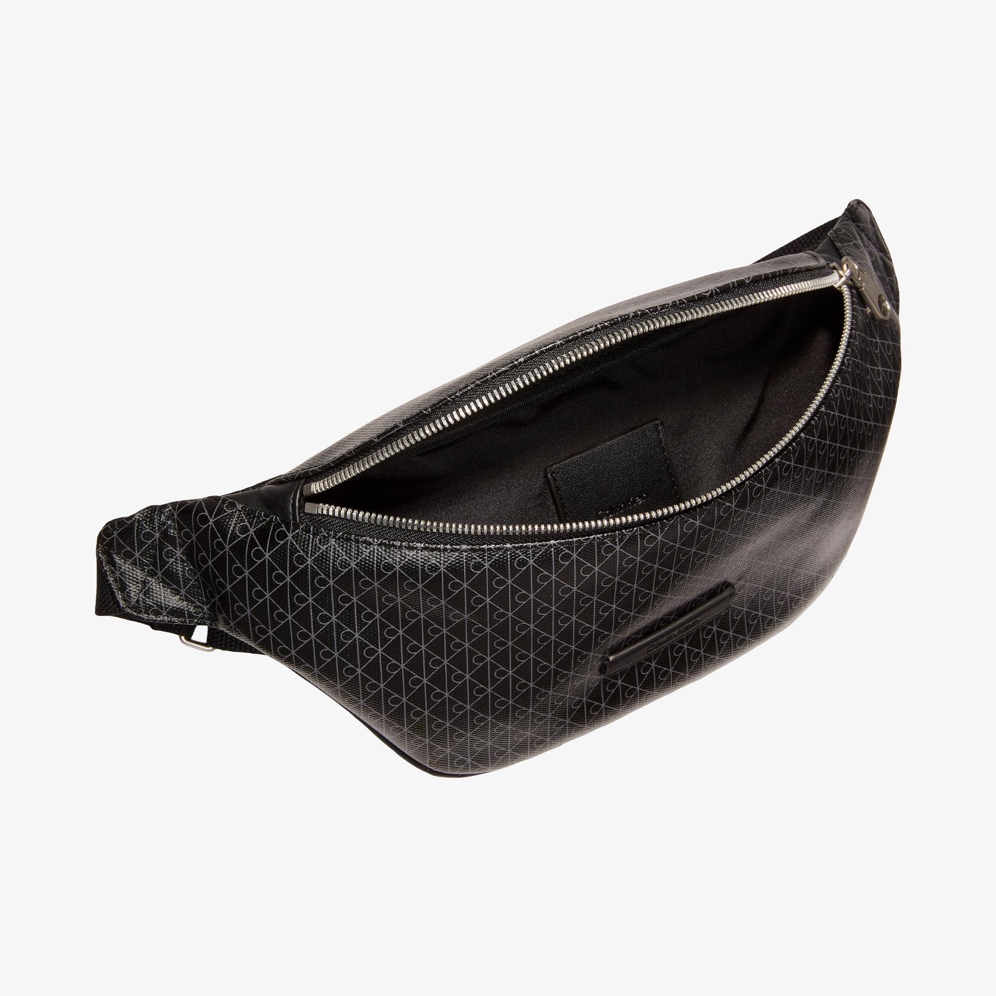 Calvin Klein Emblem Coated Waistbag Erkek Siyah Bel Çantası