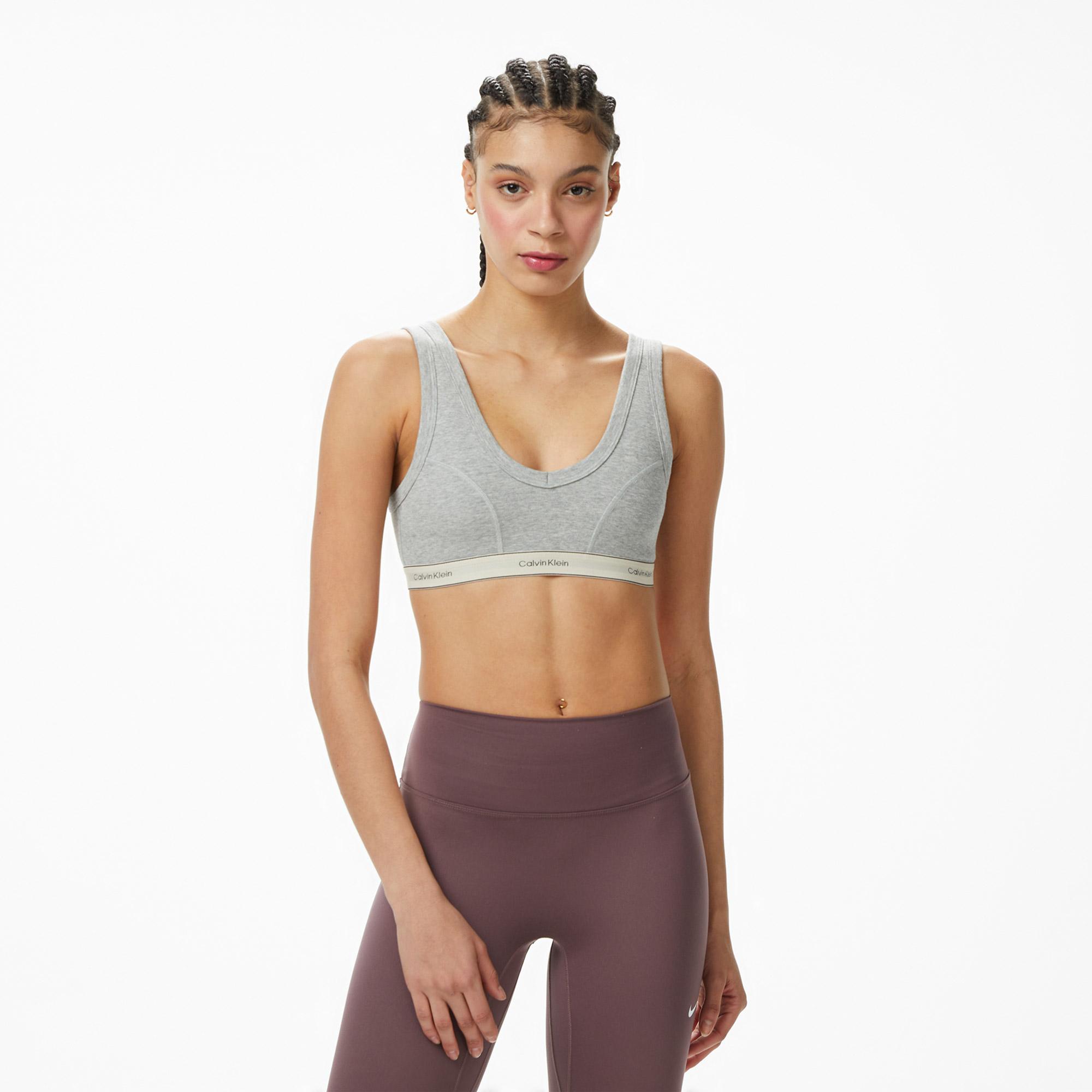 Calvin Klein Lightly Lined Kadın Gri Bra