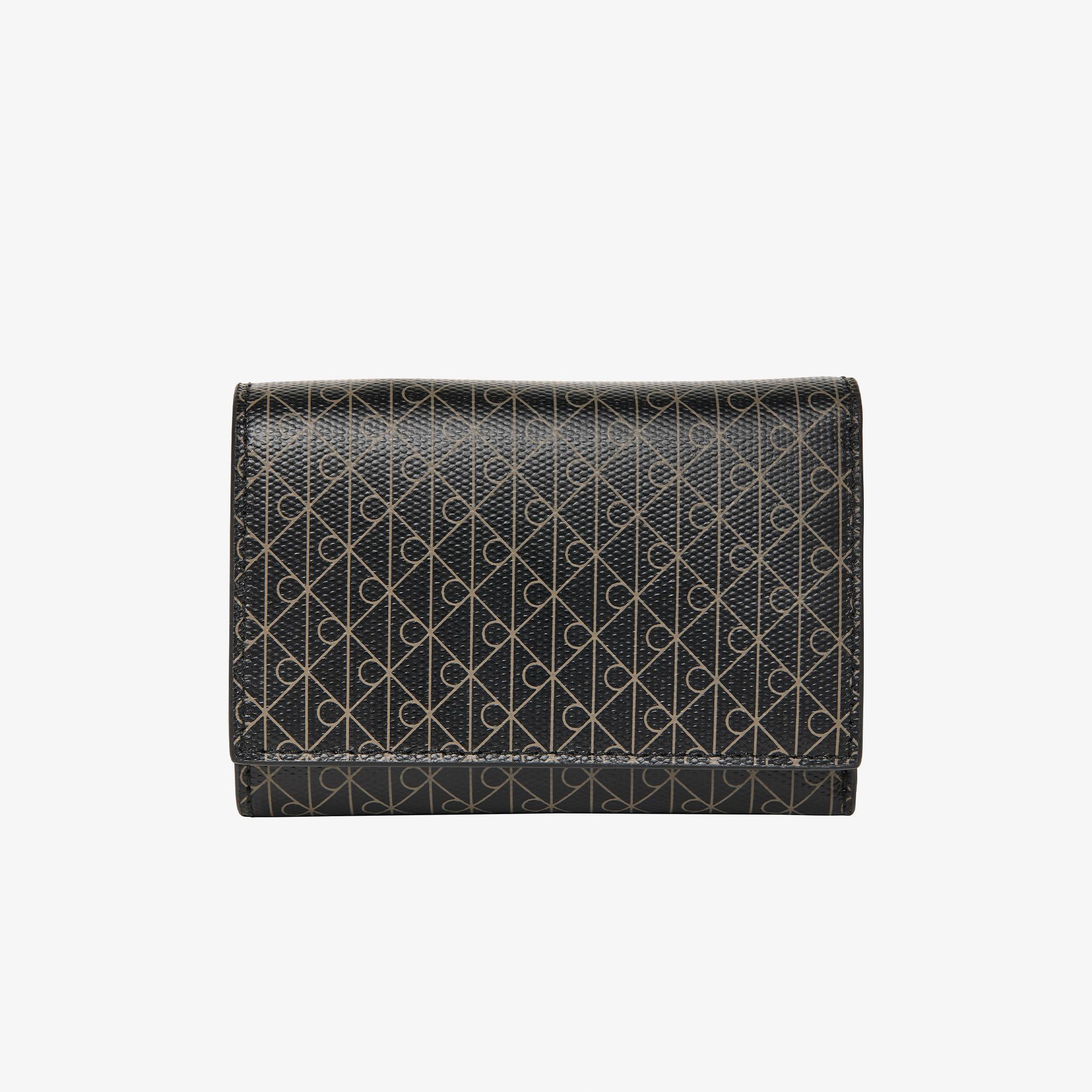 Calvin Klein Emblem Zip Pocket Kadın Siyah Kartlık