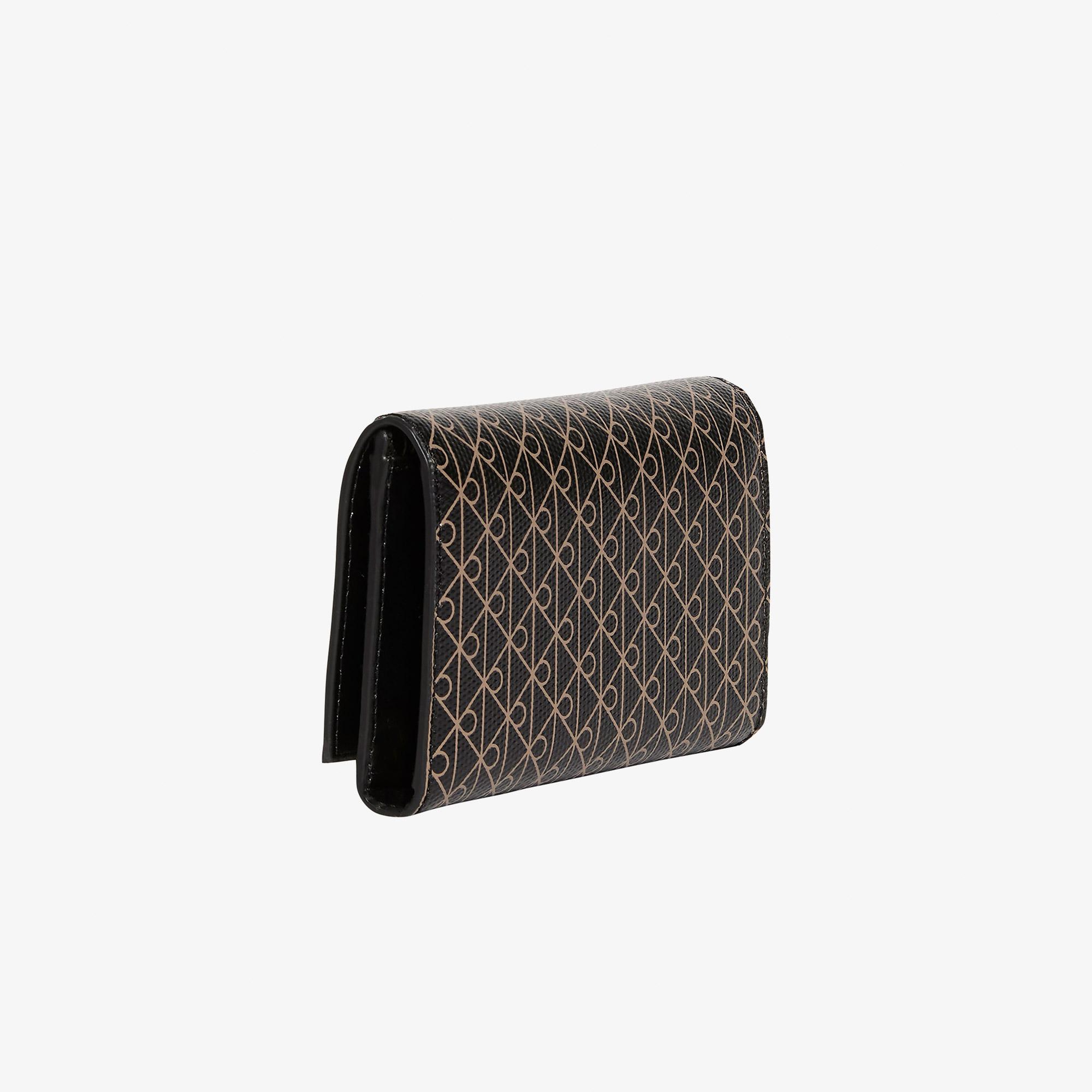 Calvin Klein Emblem Zip Pocket Kadın Siyah Kartlık
