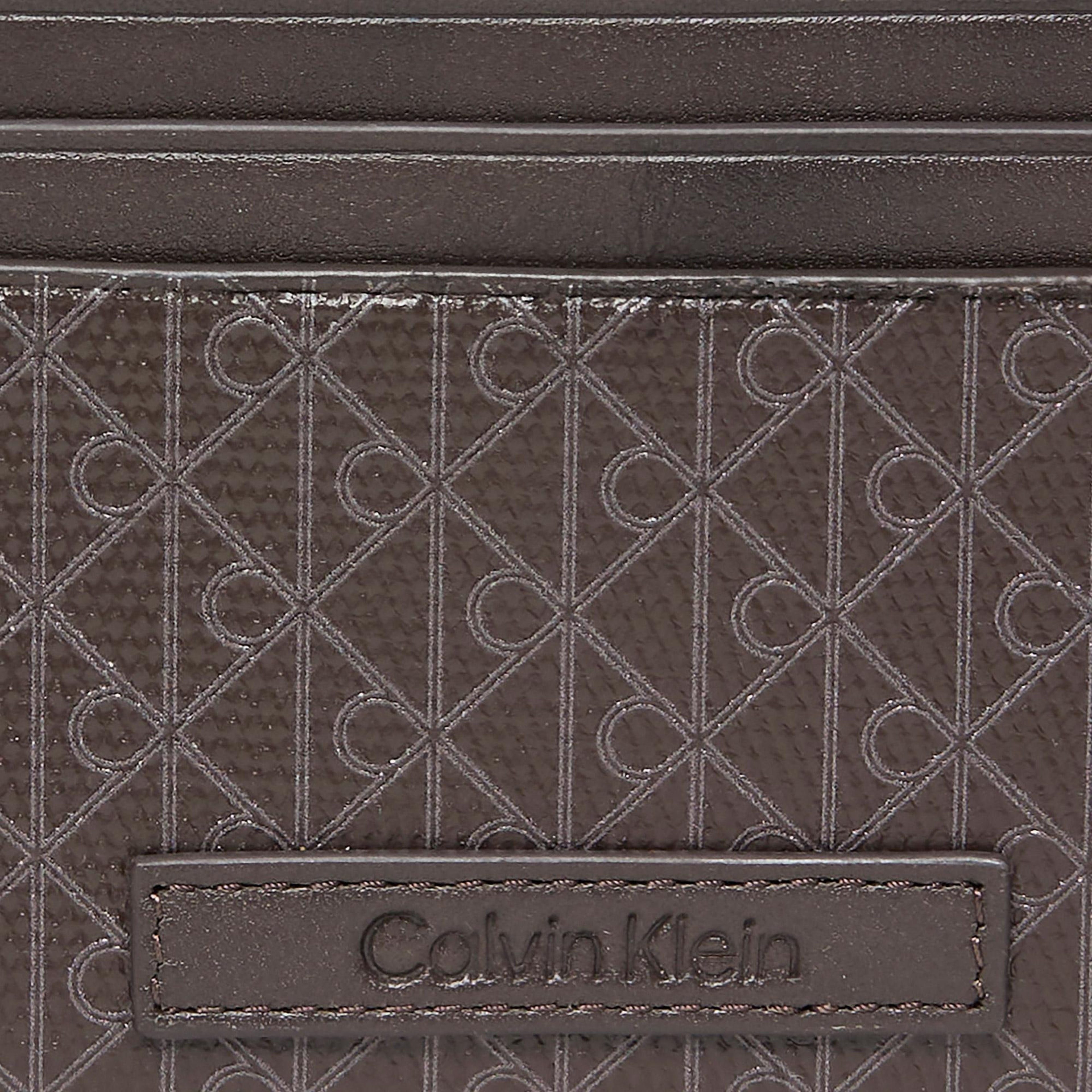 Calvin Klein Emblem Coated Erkek Gri Kartlık