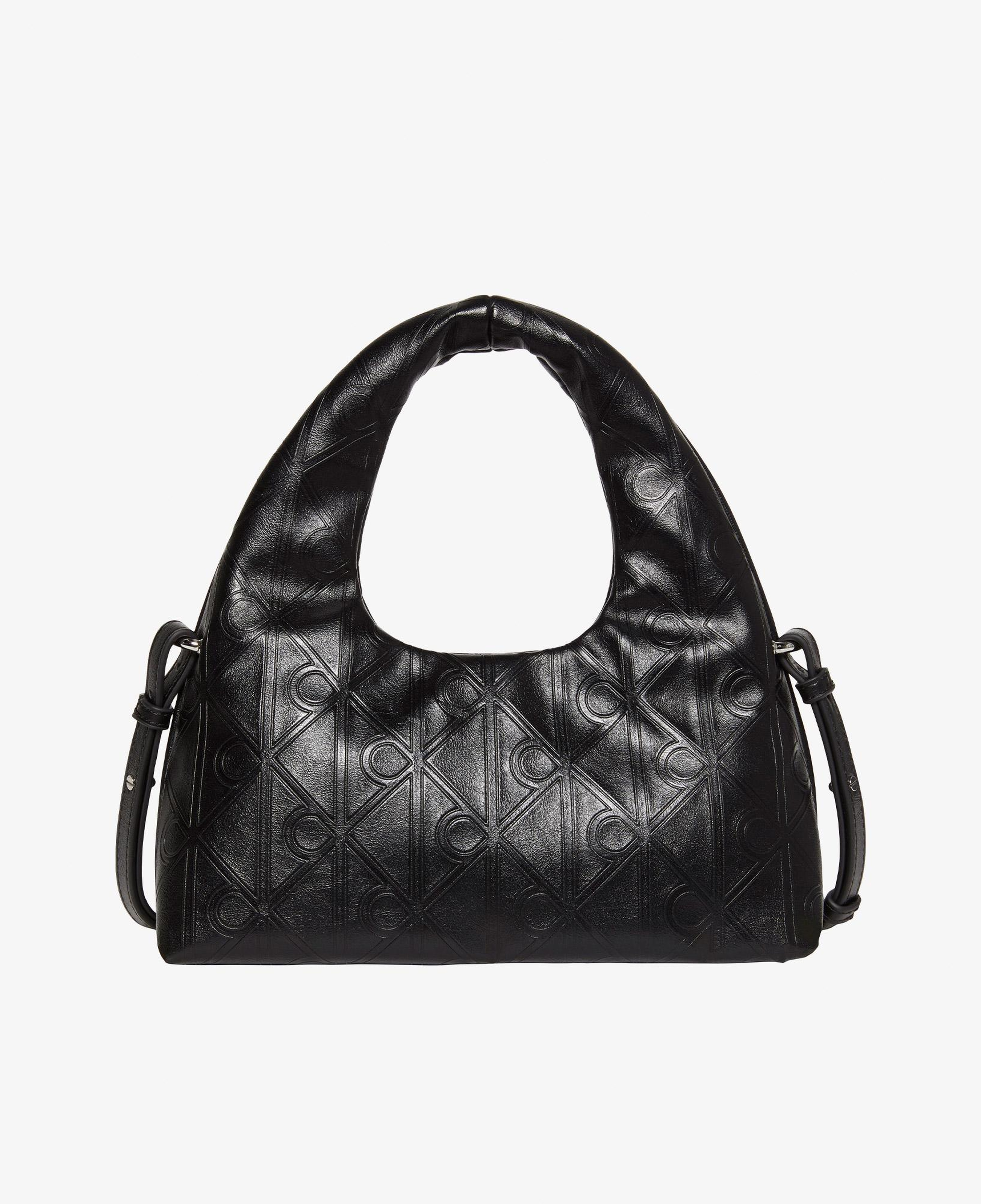 Calvin Klein Emblem Puffer With Strap Kadın Siyah Çapraz Çanta