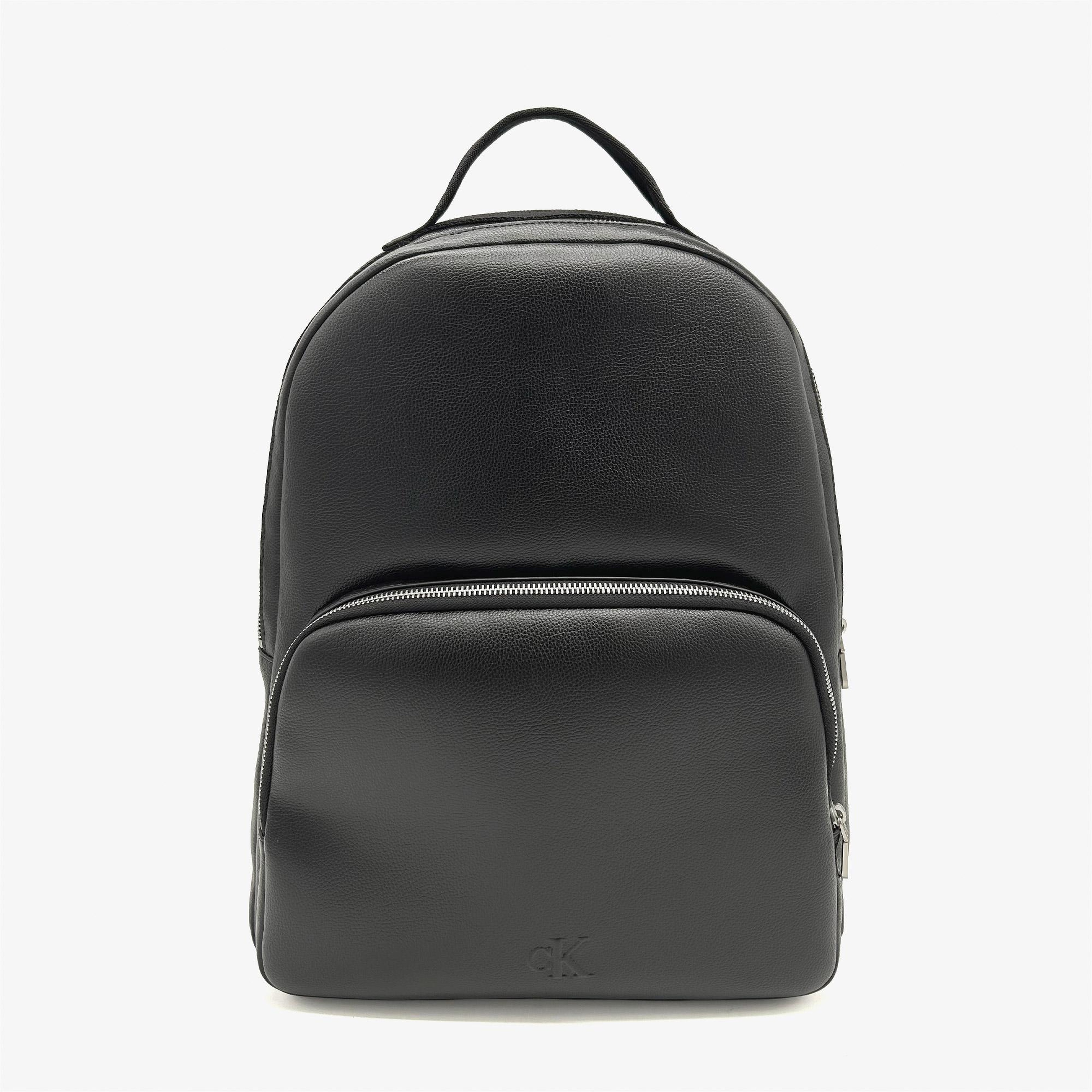 Calvin Klein Webbing Strap Round Erkek Siyah Sırt Çantası