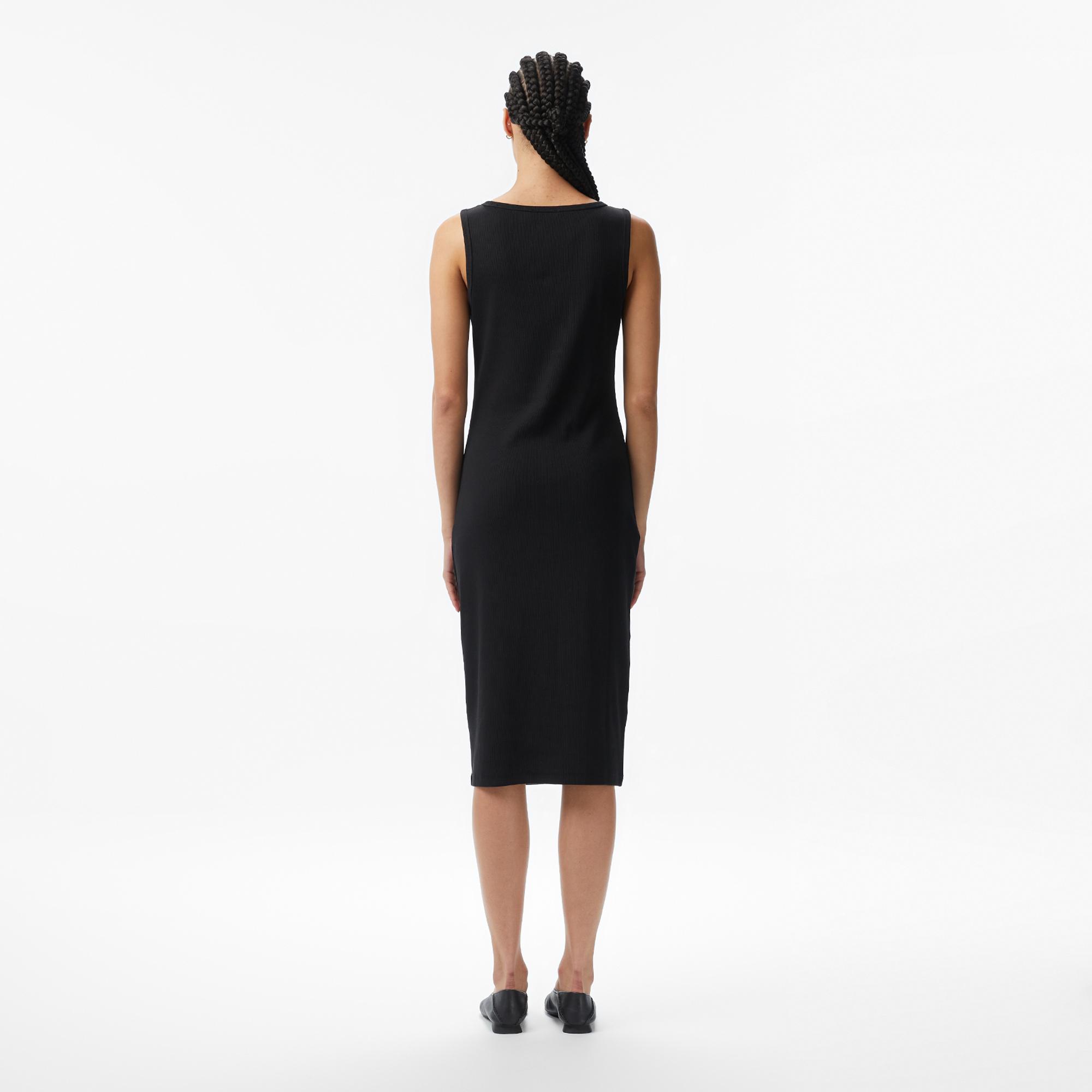 Calvin Klein Baby Woven Label Square Kadın Siyah Elbise