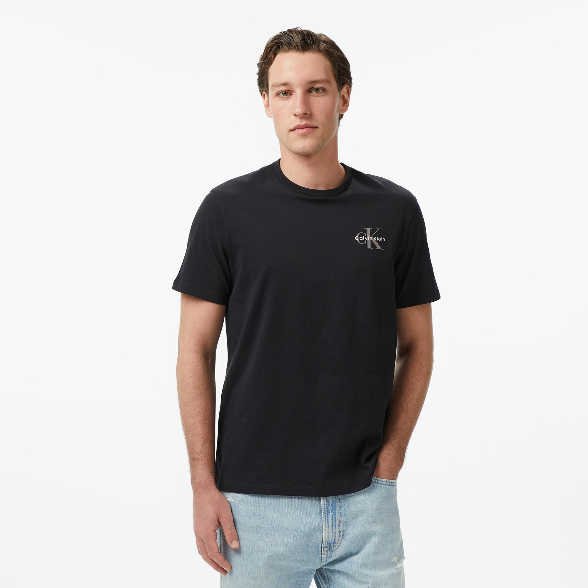 Calvin Klein 30S Jersey Classic Micro Mono Erkek Siyah T-Shirt