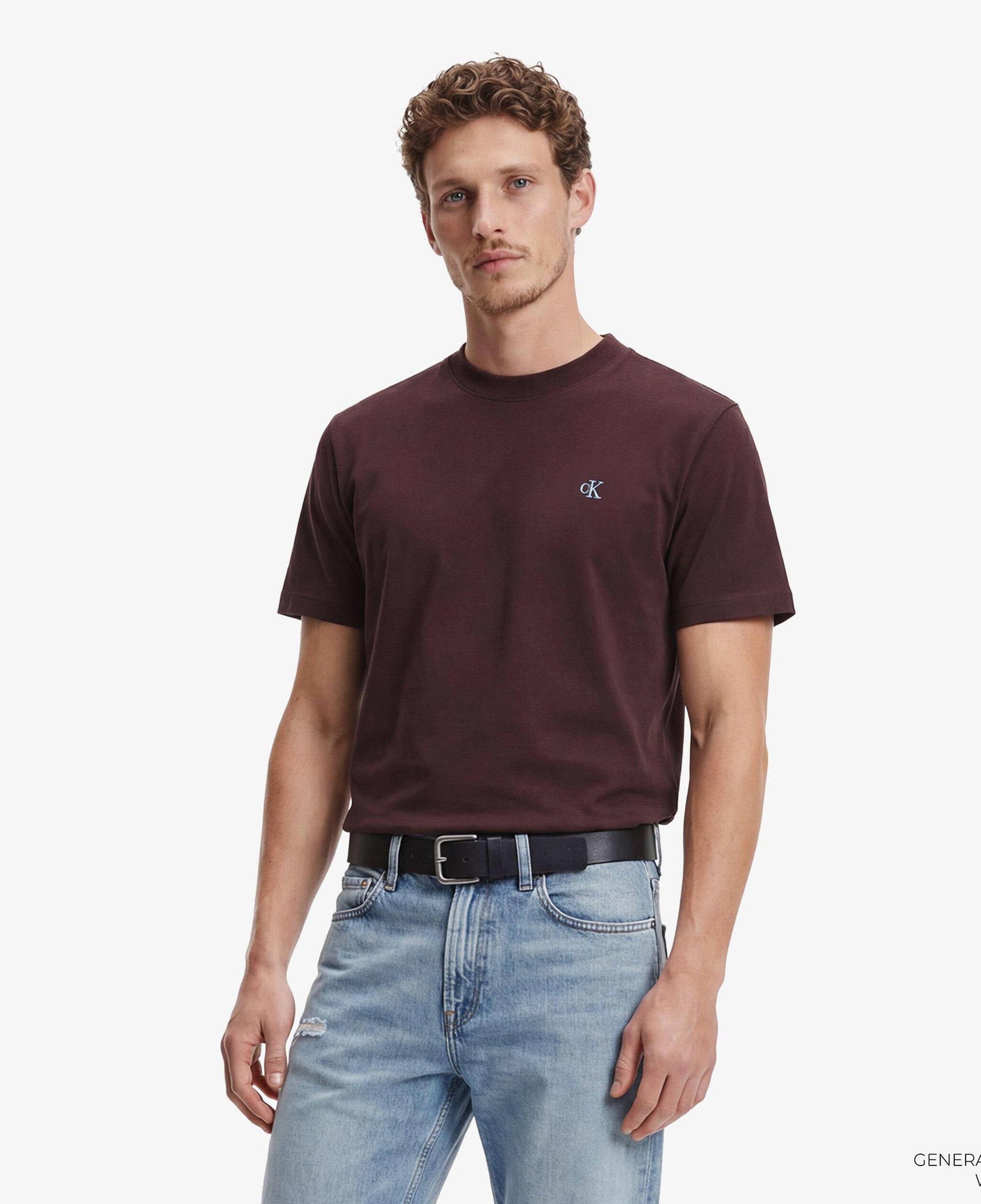 Calvin Klein Easy Monogram Erkek Kahverengi T-Shirt