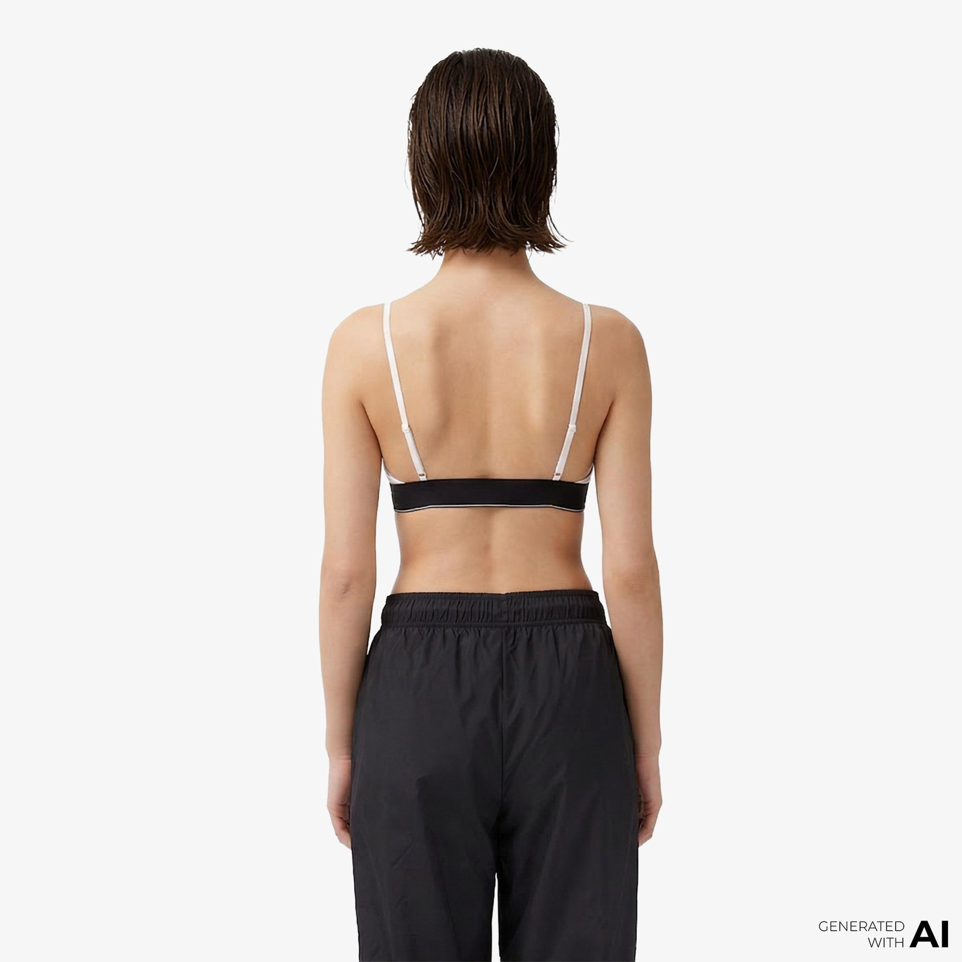 Calvin Klein Unlined Kadın Beyaz Spor Sütyeni