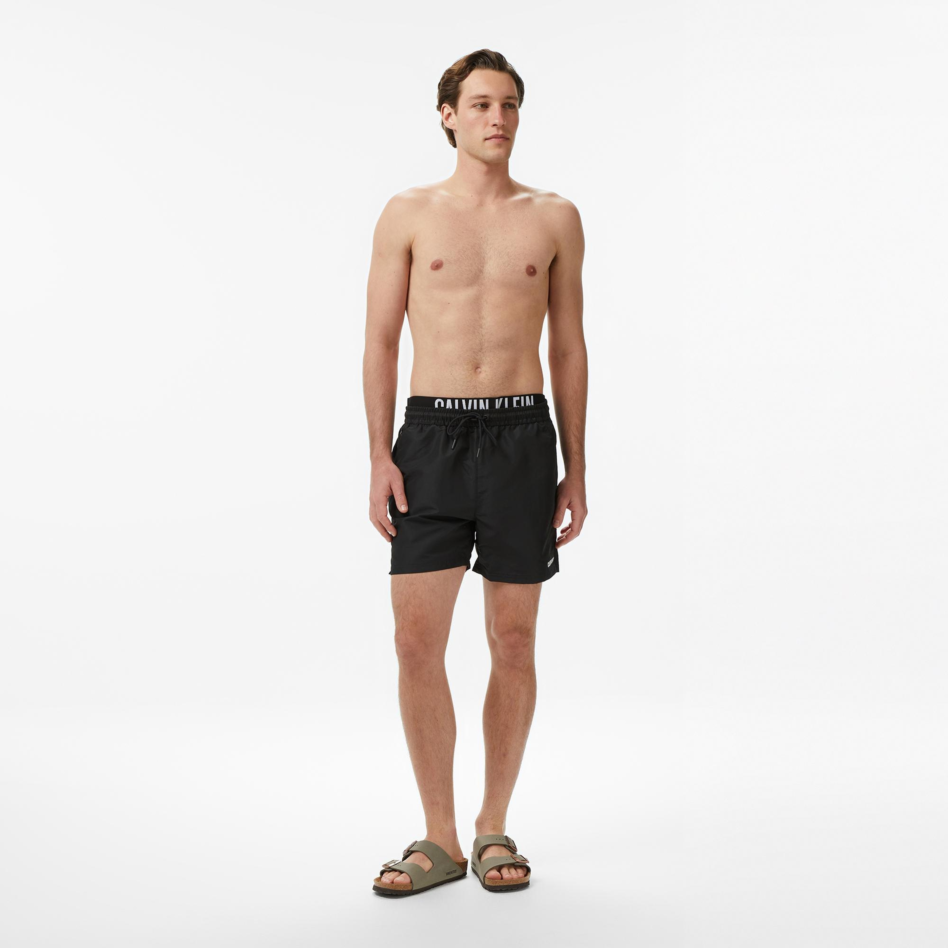 Calvin Klein Medium Drawstring Erkek Siyah Deniz Şortu