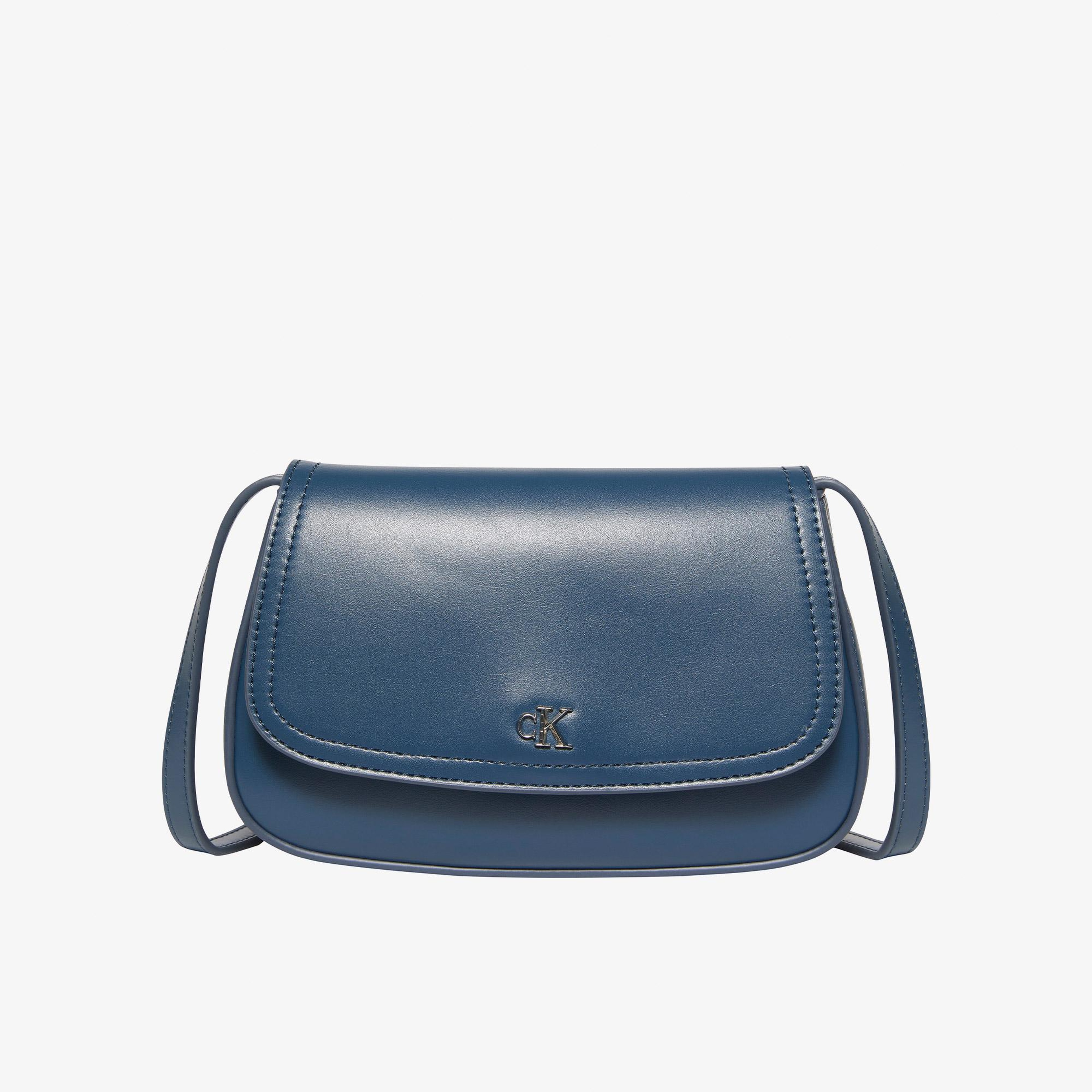 Calvin Klein Flap Camera Kadın Mavi Çapraz Çanta