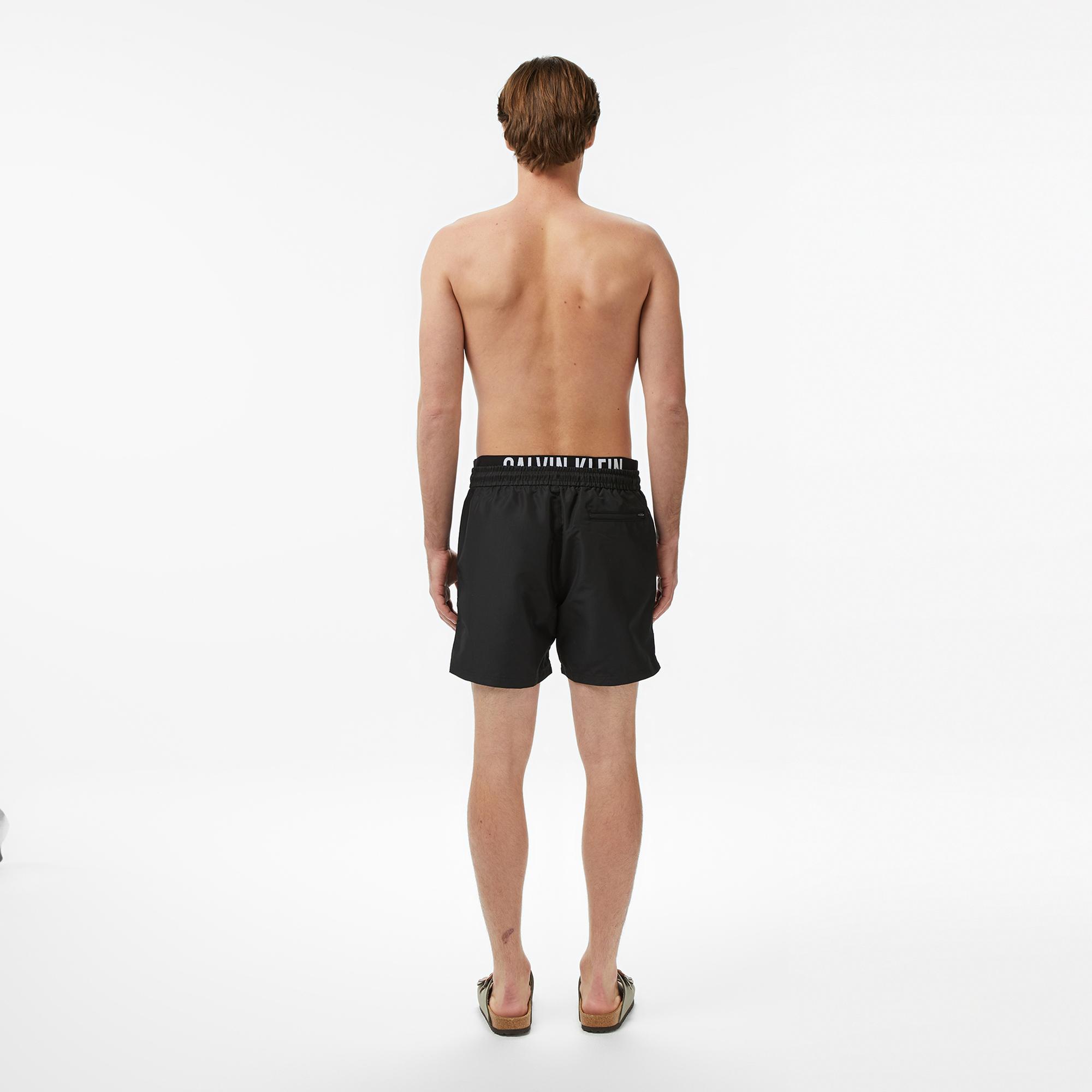 Calvin Klein Medium Drawstring Erkek Siyah Deniz Şortu