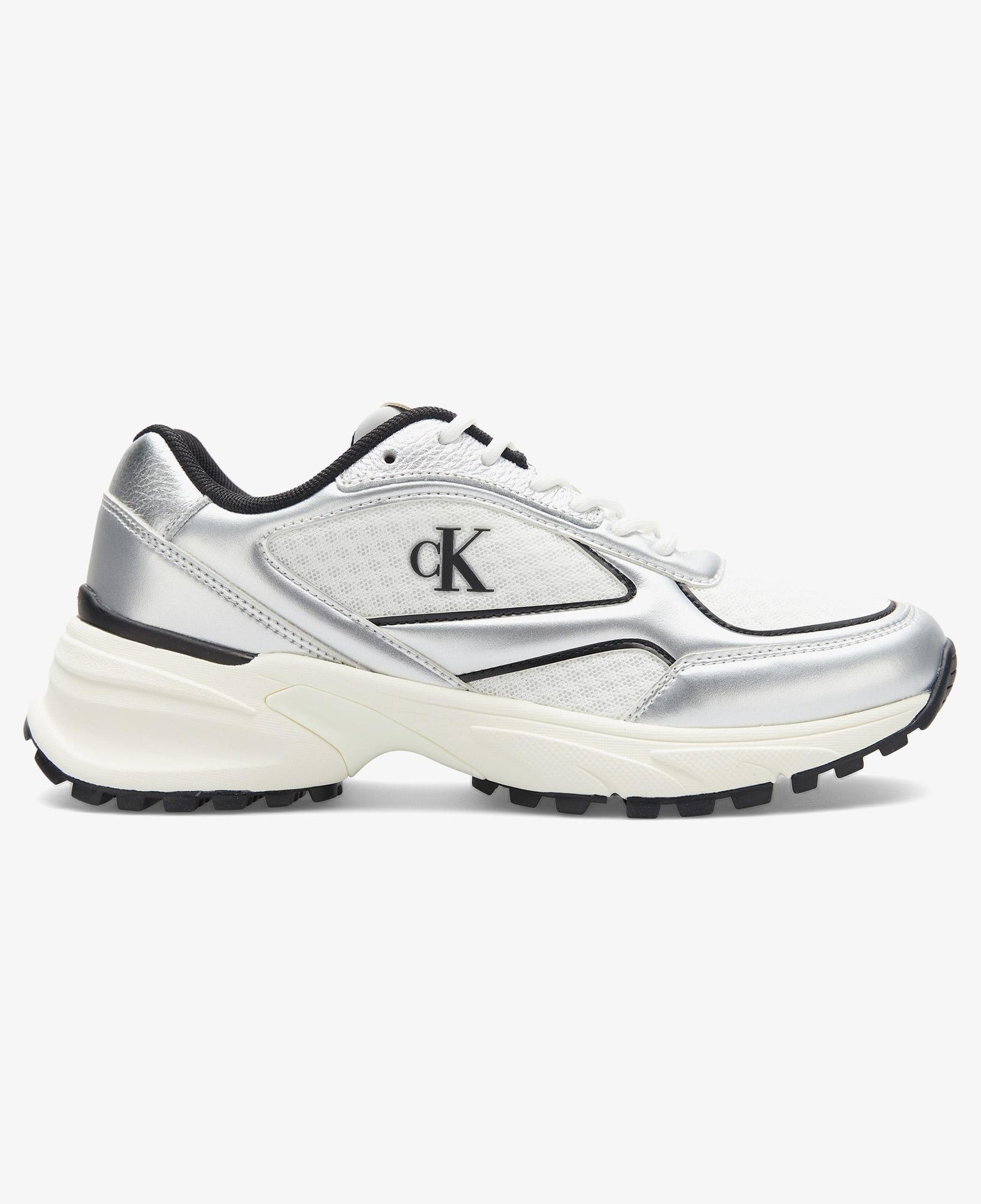 Calvin Klein Hike Runner Lace Up Mesh Kadın Gri Sneaker