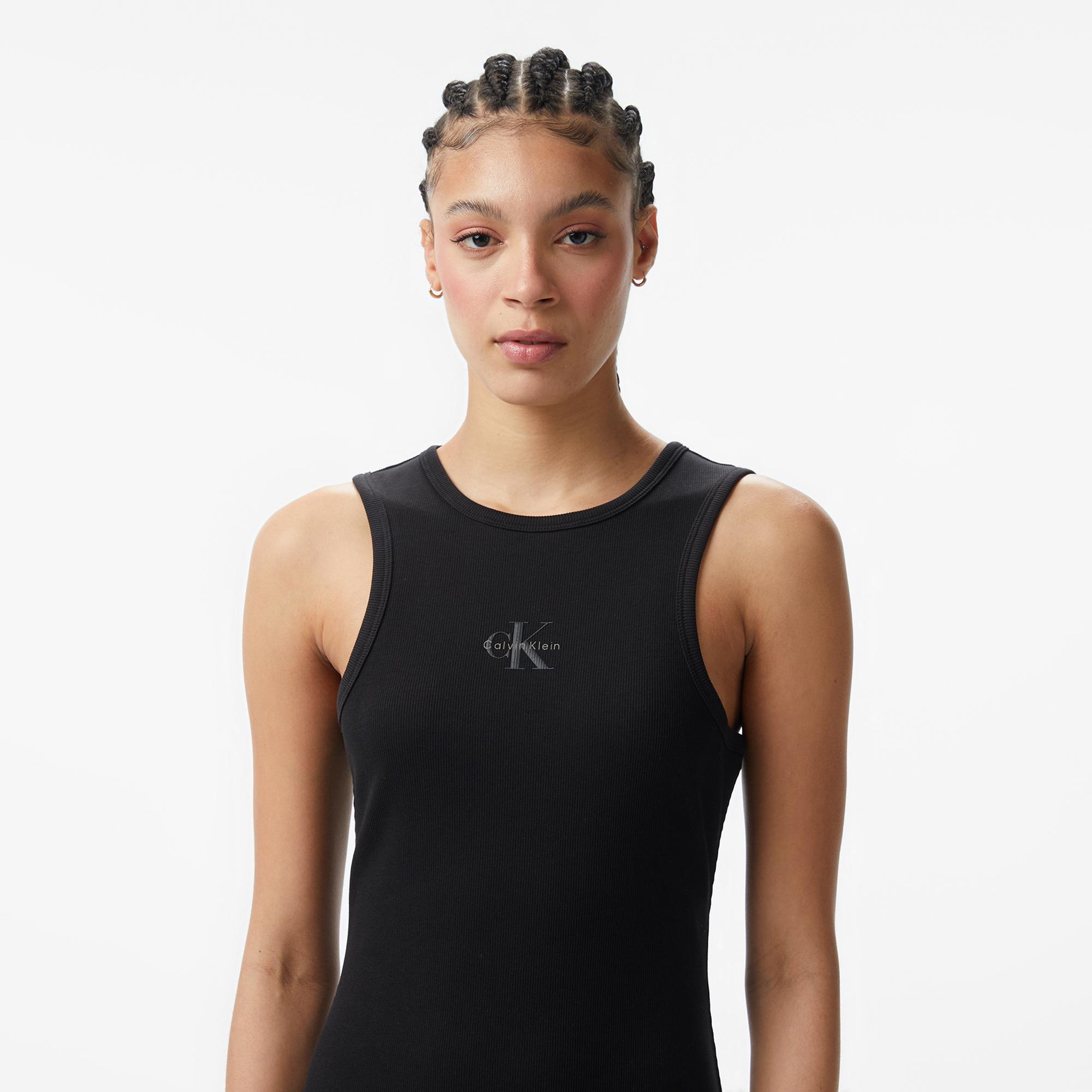 Calvin Klein Monologo 2X2 Baby Tank Kadın Siyah Elbise