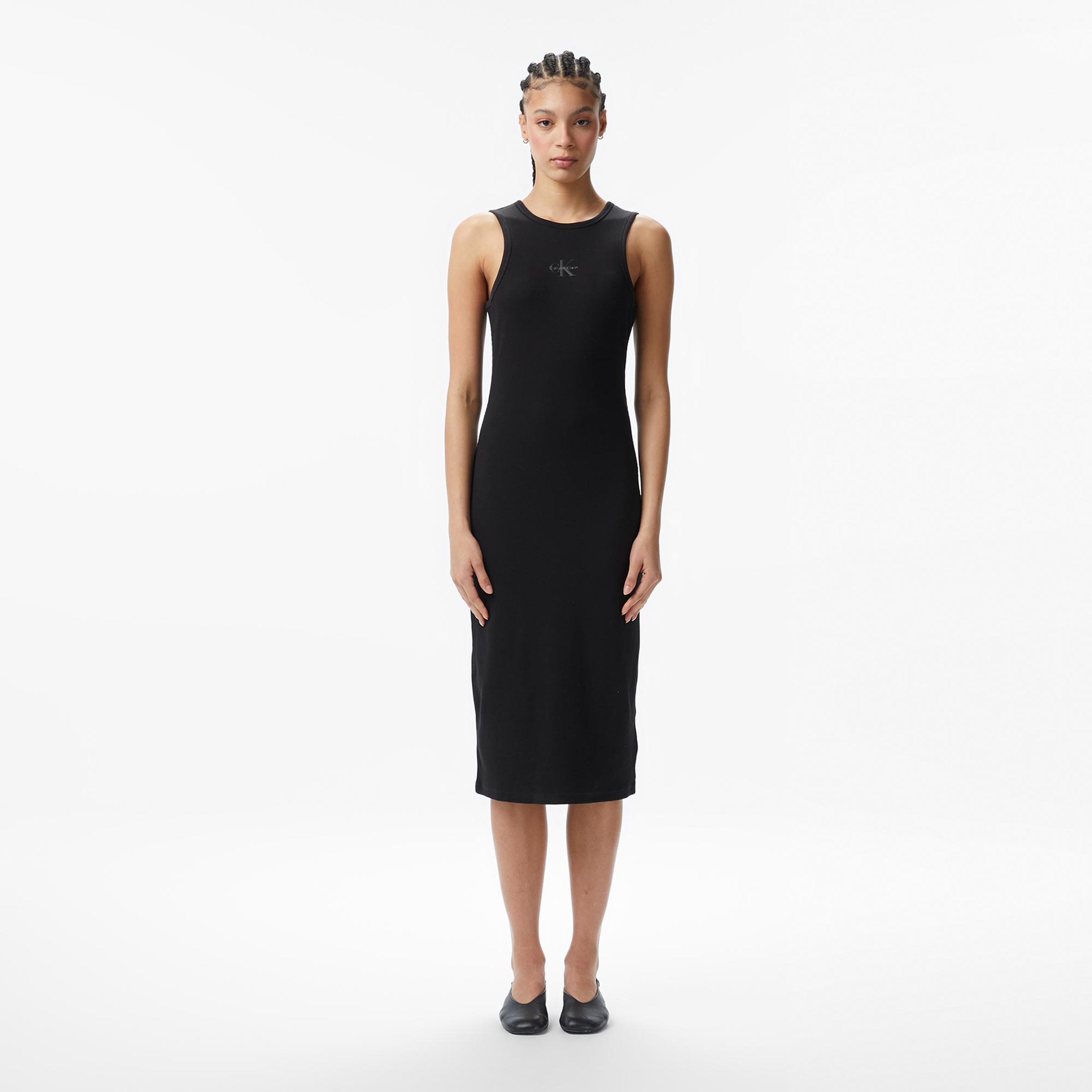 Calvin Klein Monologo 2X2 Baby Tank Kadın Siyah Elbise