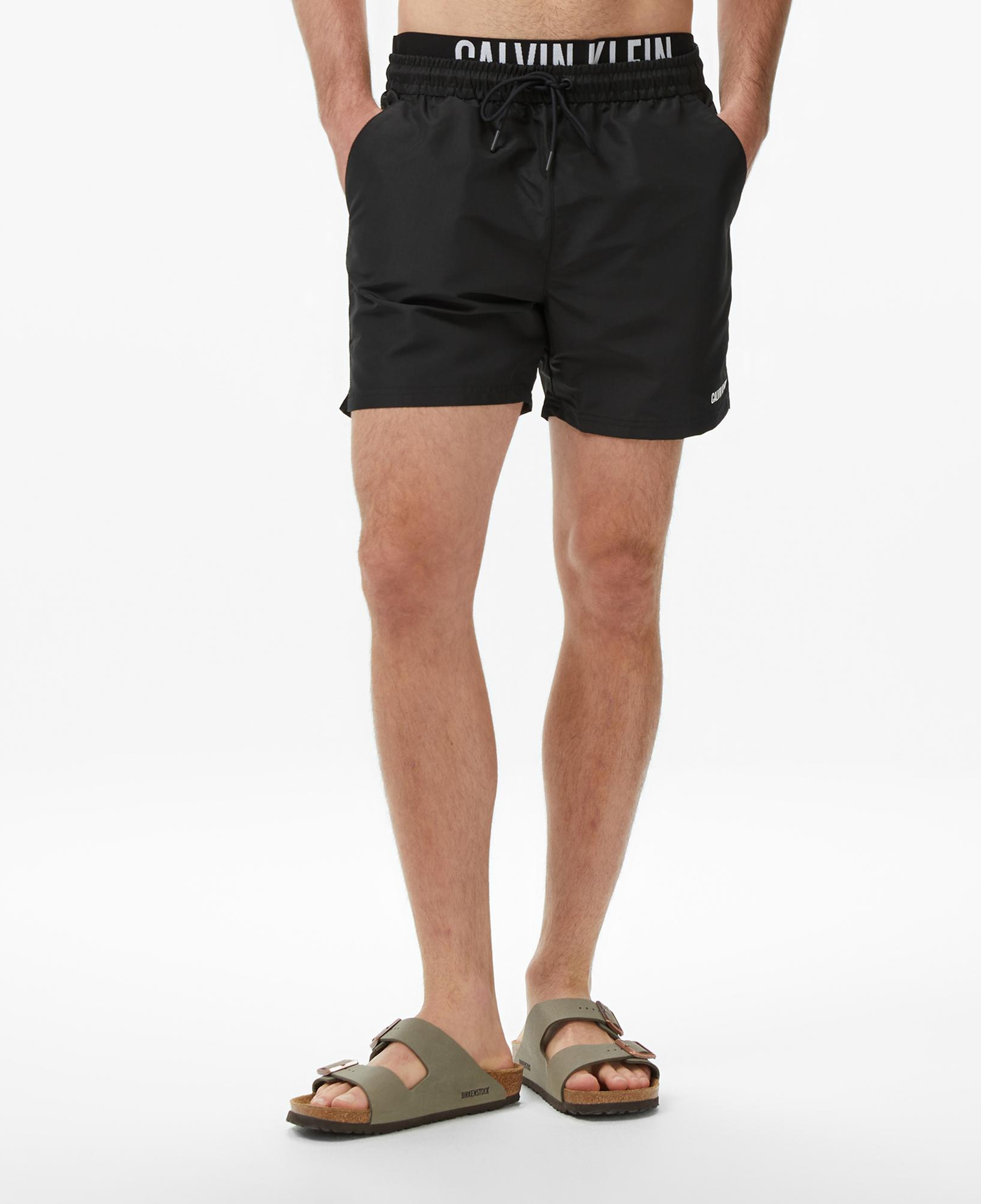 Calvin Klein Medium Drawstring Erkek Siyah Deniz Şortu