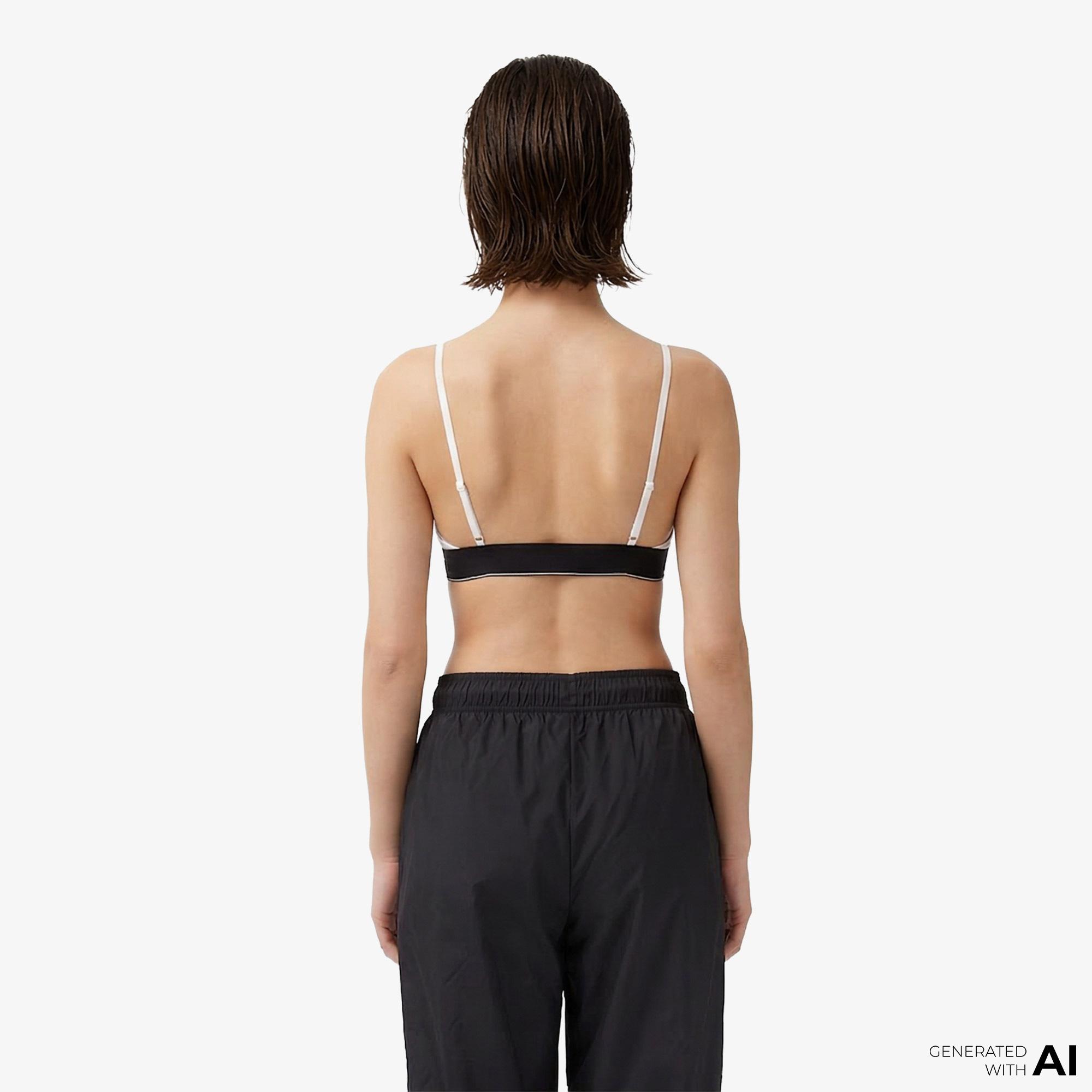 Calvin Klein Unlined Kadın Beyaz Spor Sütyeni