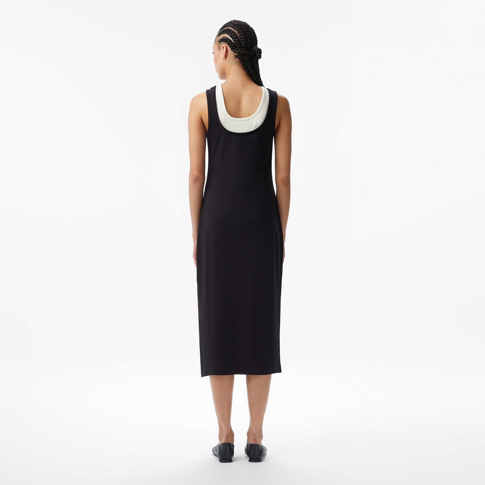 Calvin Klein Interlock Midi Kadın Siyah Elbise