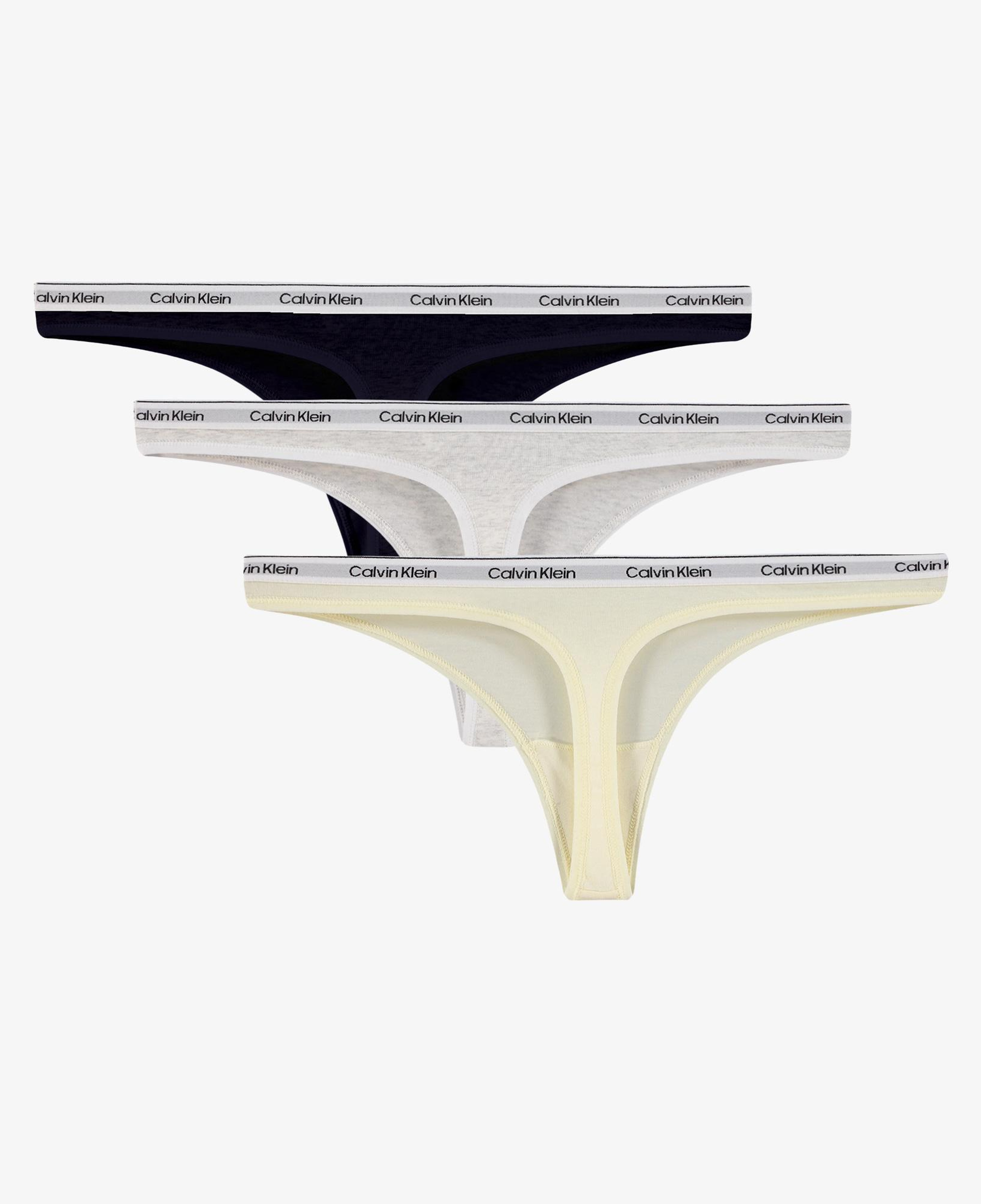 Calvin Klein Thong 3'lü Kadın Yeşil Külot