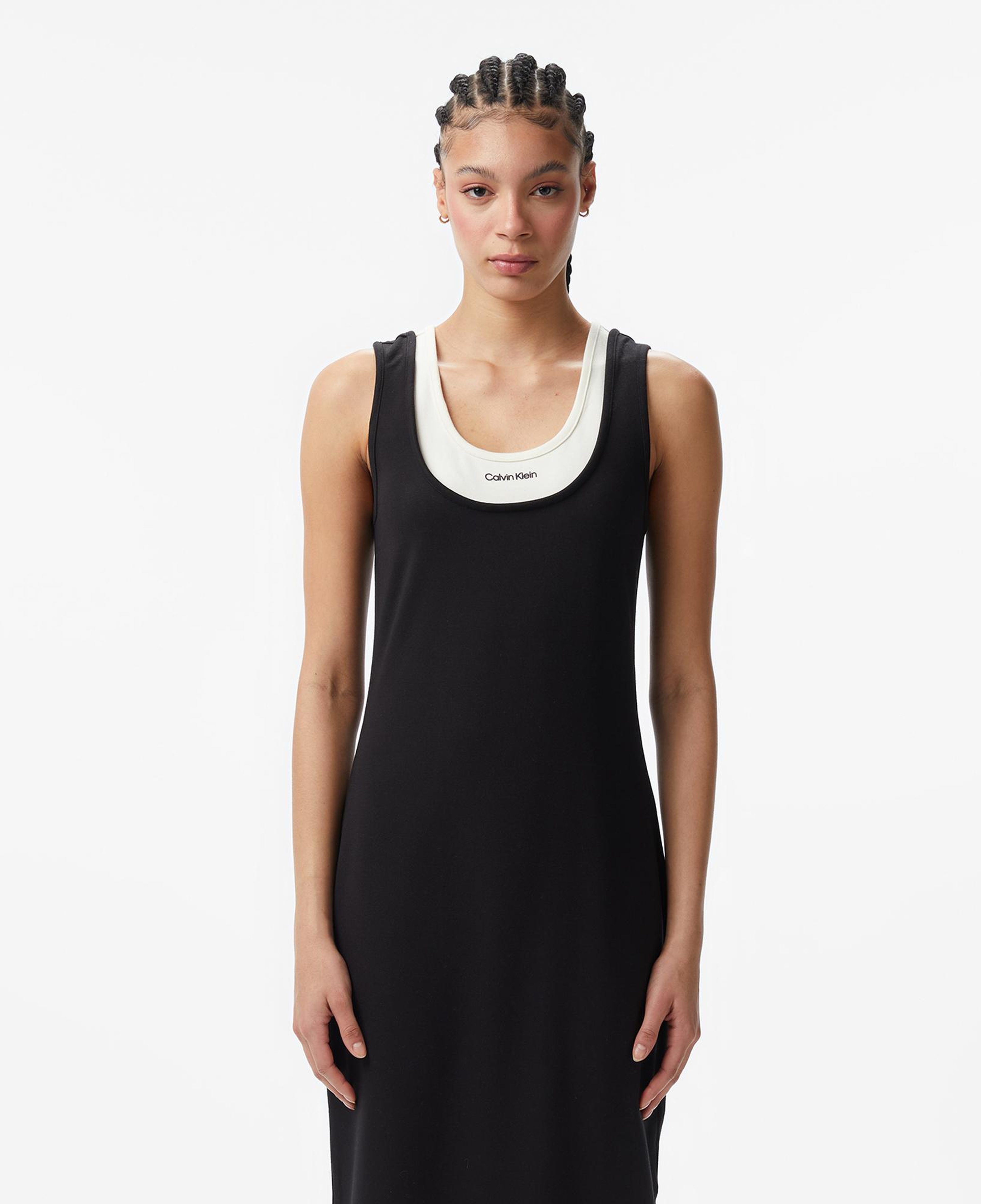 Calvin Klein Interlock Midi Kadın Siyah Elbise