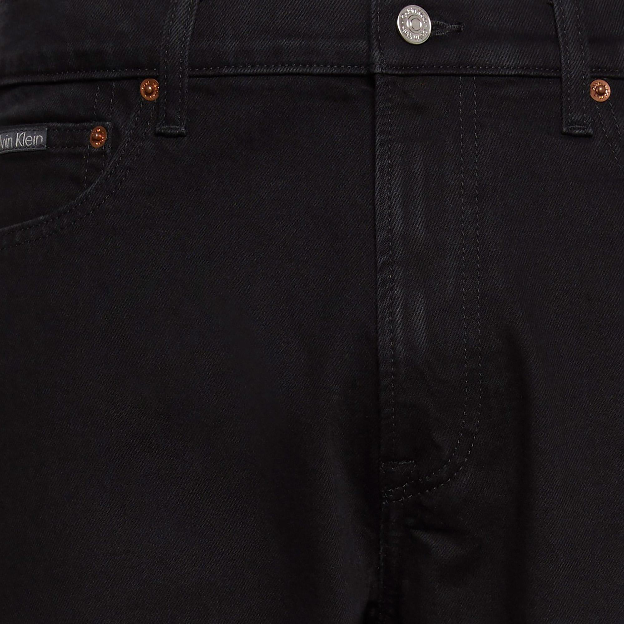 Calvin Klein Slim Straight Erkek Siyah Jean
