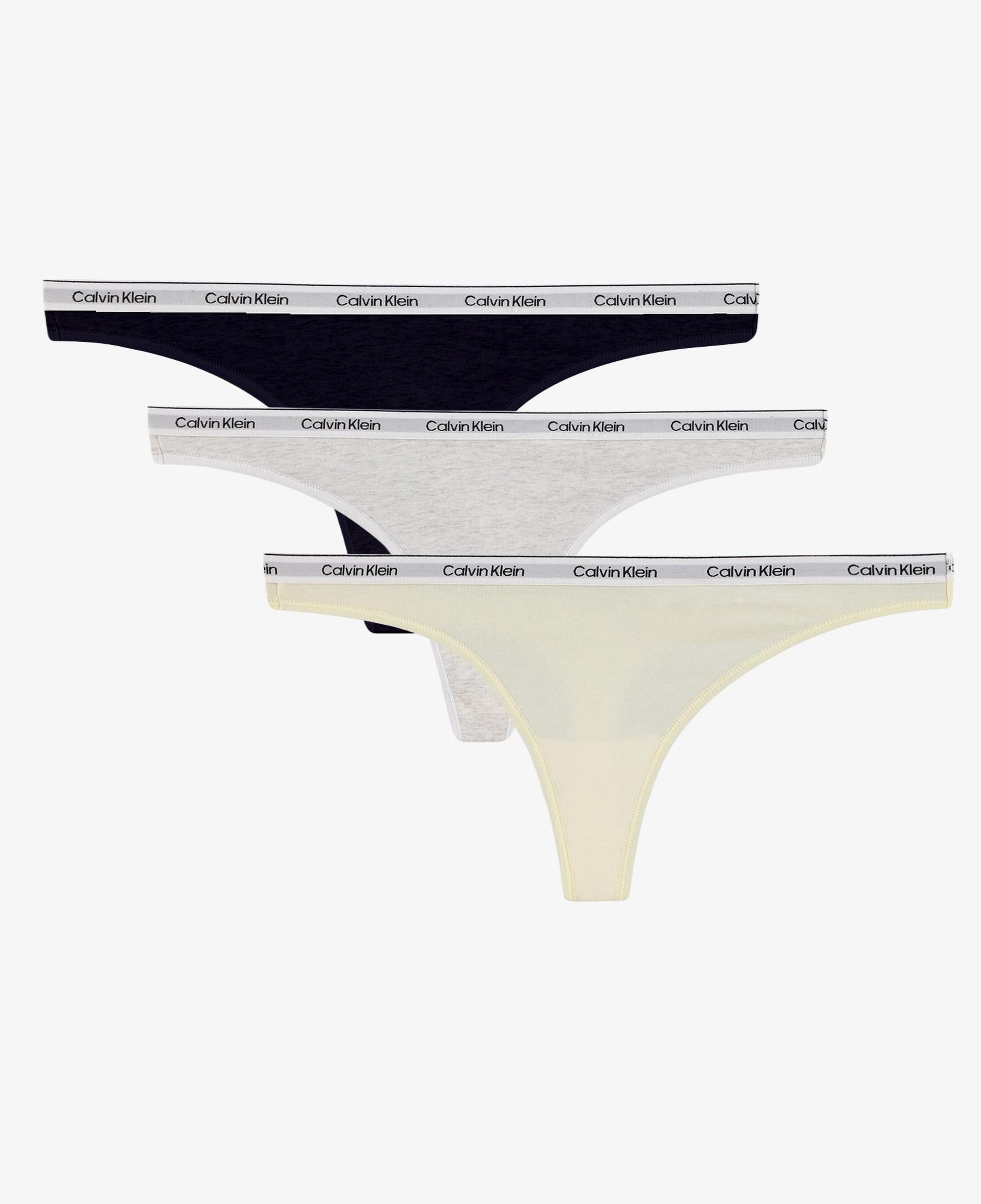 Calvin Klein Thong 3'lü Kadın Yeşil Külot