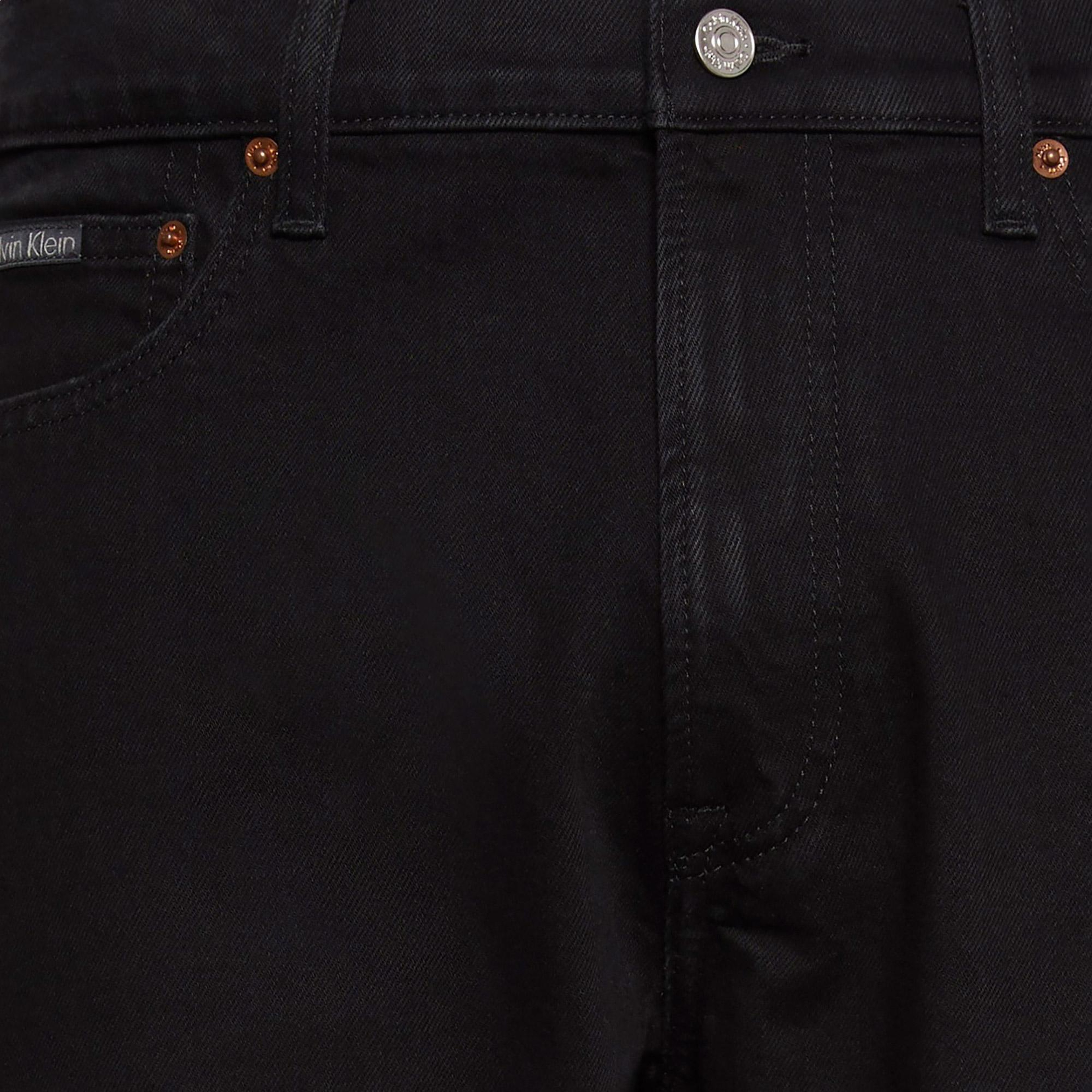 Calvin Klein Slim Straight Erkek Siyah Jean