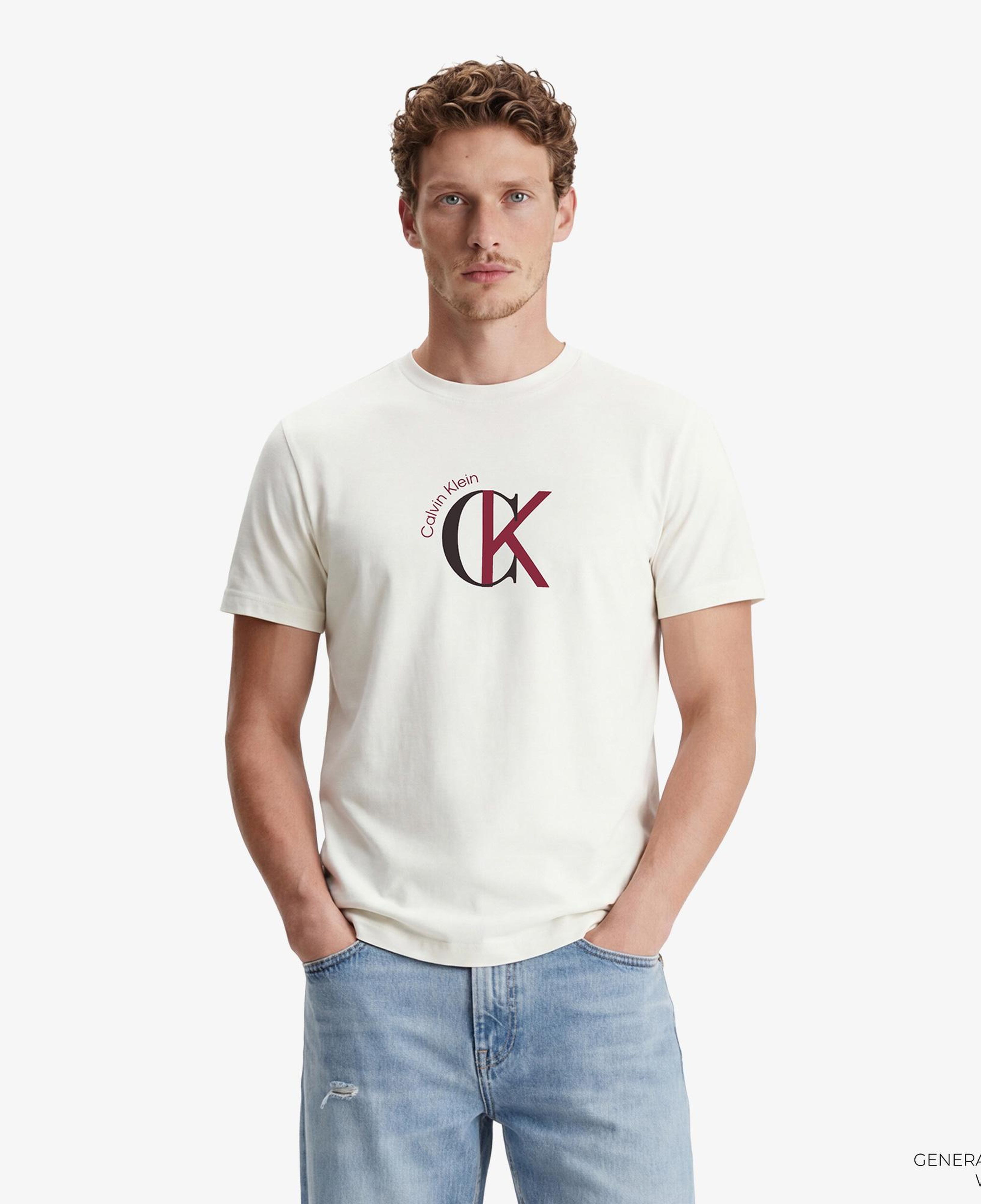 Calvin Klein 30S Graphic Erkek Beyaz T-Shirt