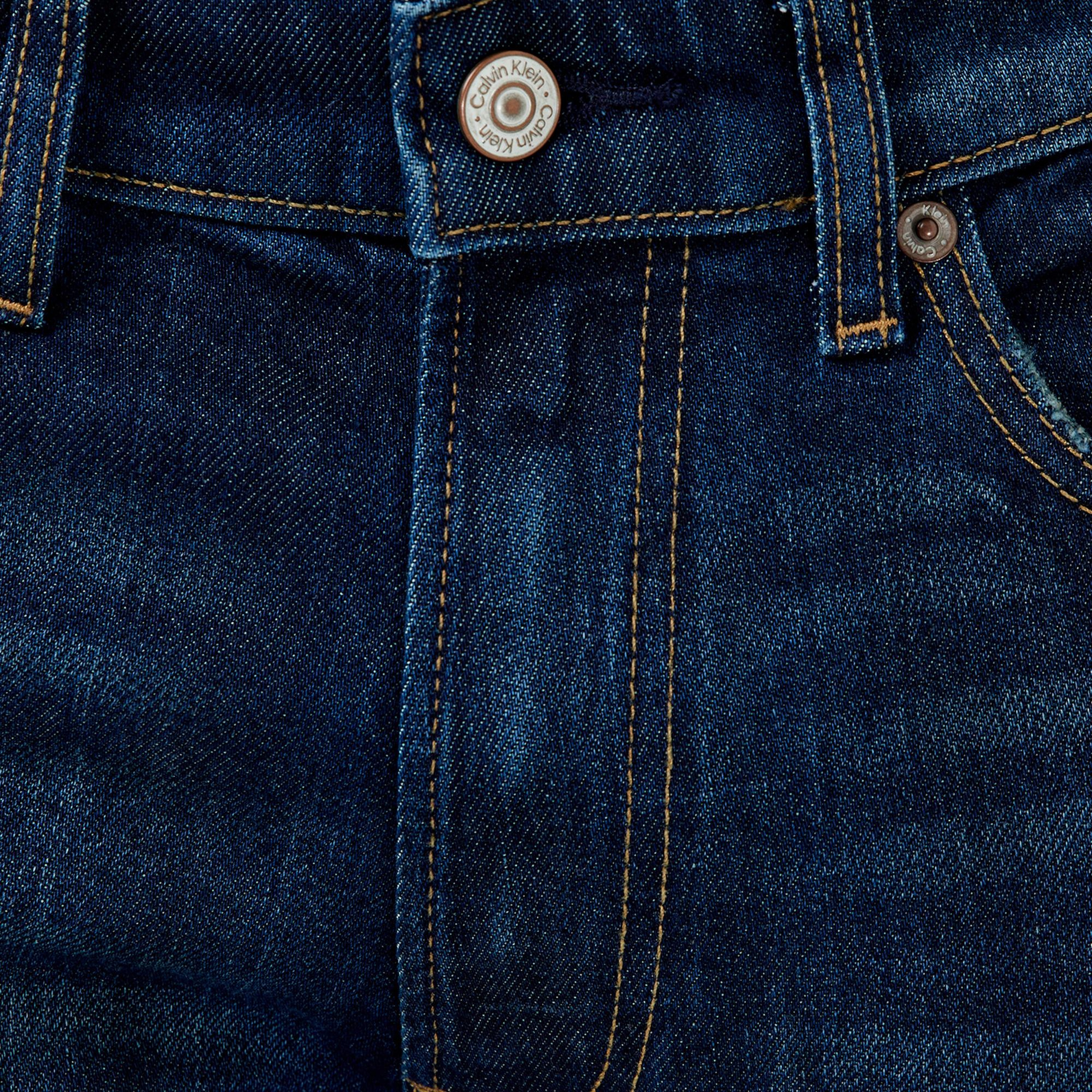 Calvin Klein Slim Vine Street Erkek Mavi Jean