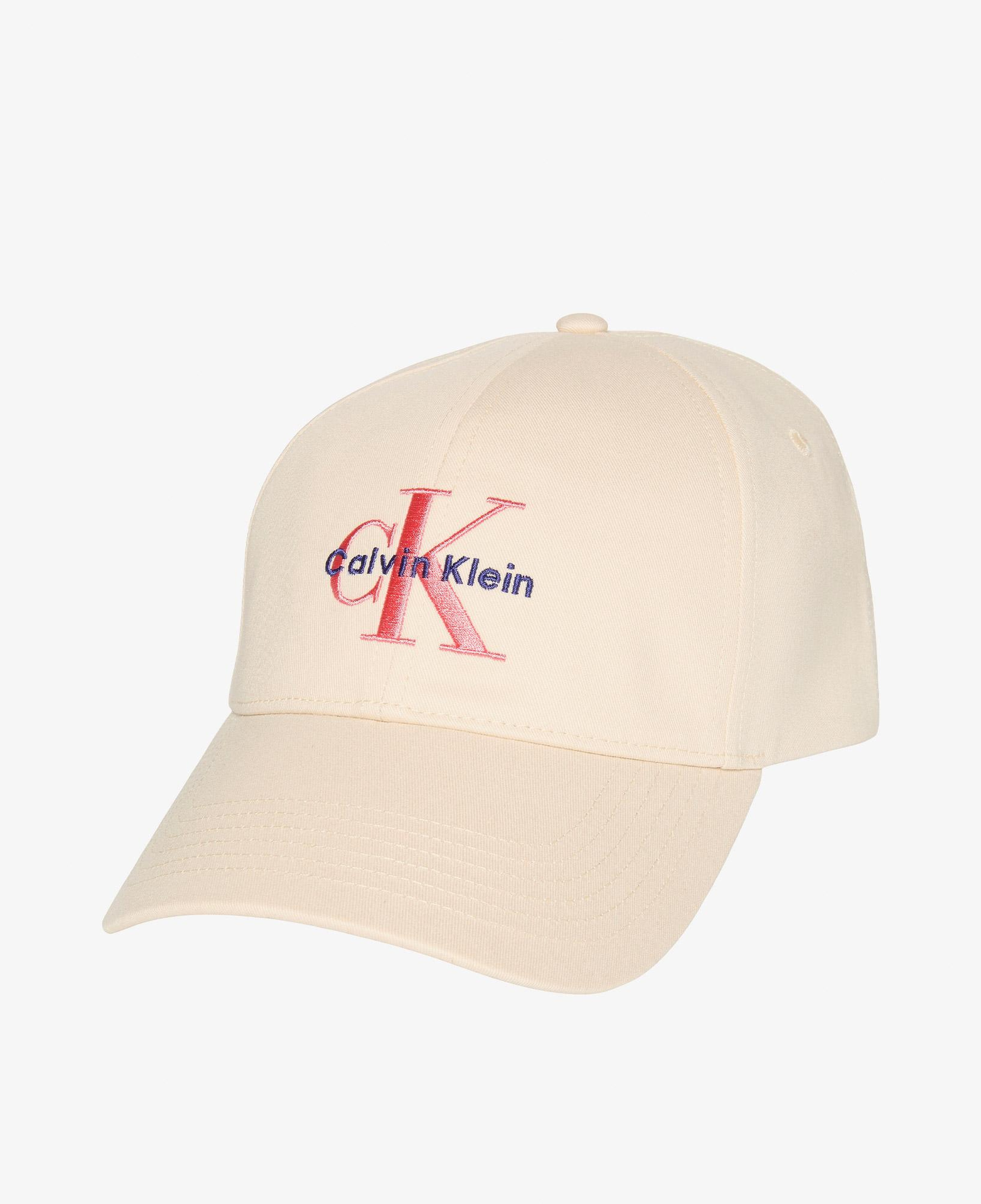 Calvin Klein Monologo Embroidery Baseball Kadın Beyaz Şapka