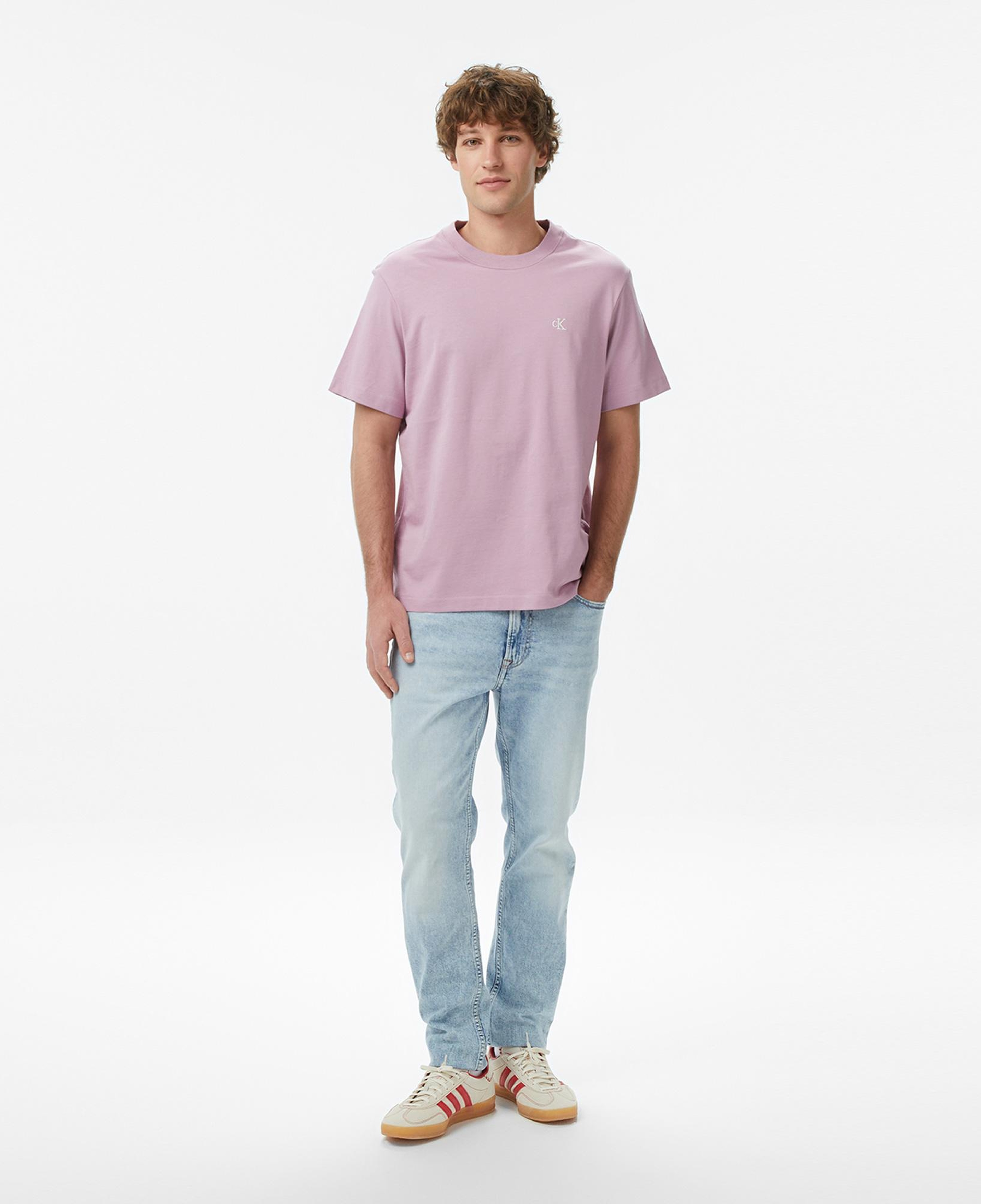 Calvin Klein Easy Monogram Erkek Pembe T-Shirt