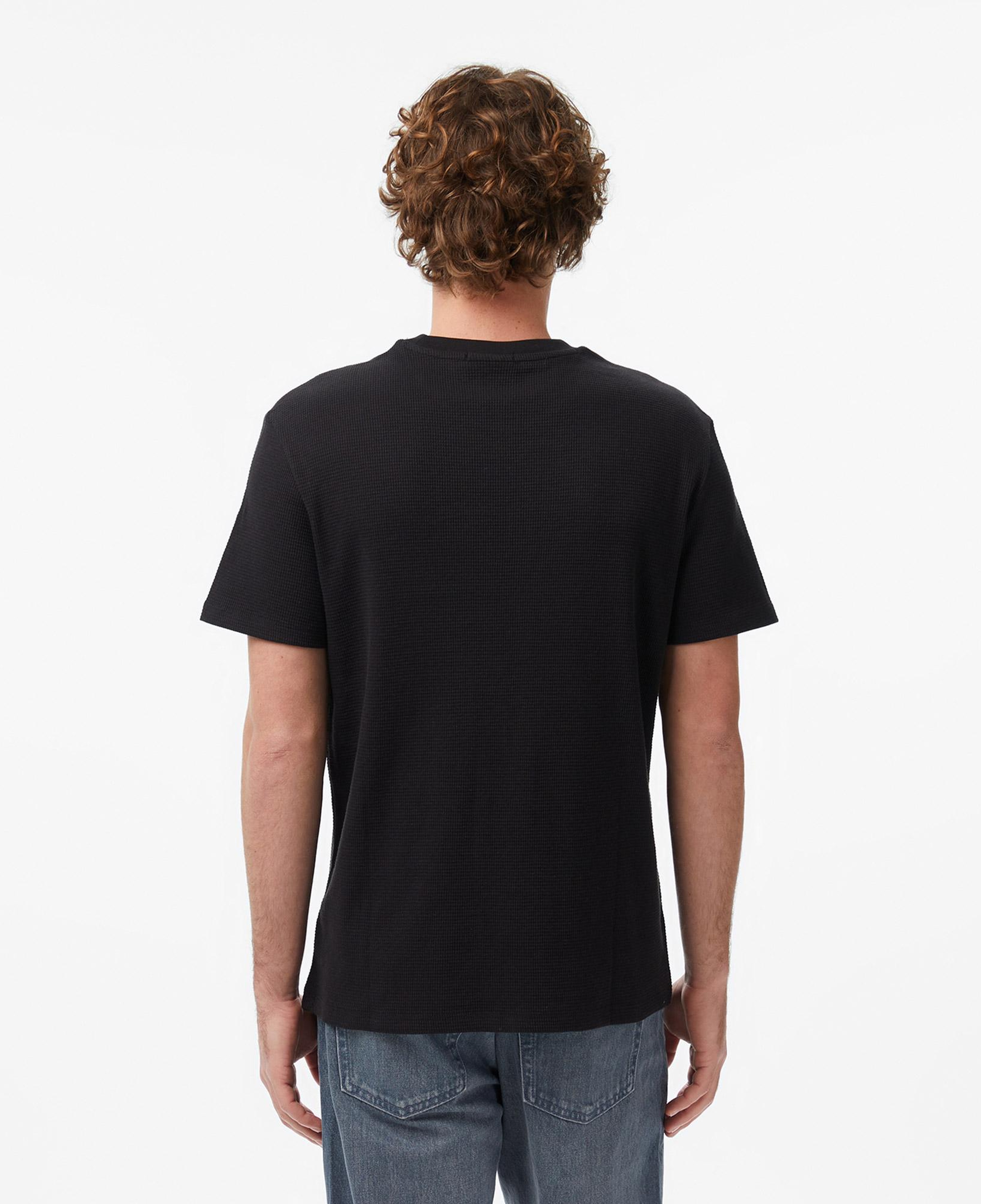 Calvin Klein Waffle Badge Crewnk Erkek Siyah T-Shirt