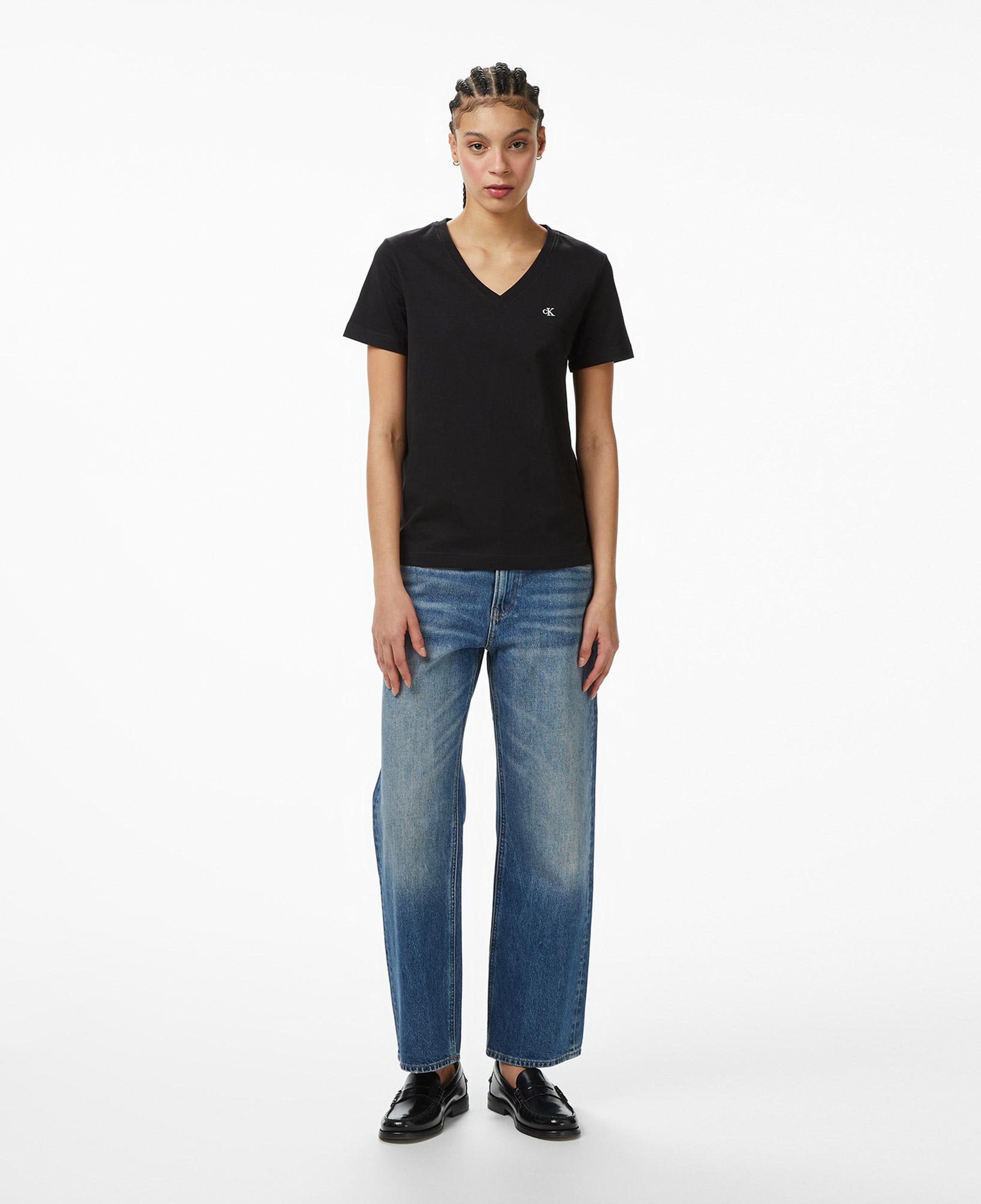 Calvin Klein Monogram Kadın Siyah T-Shirt