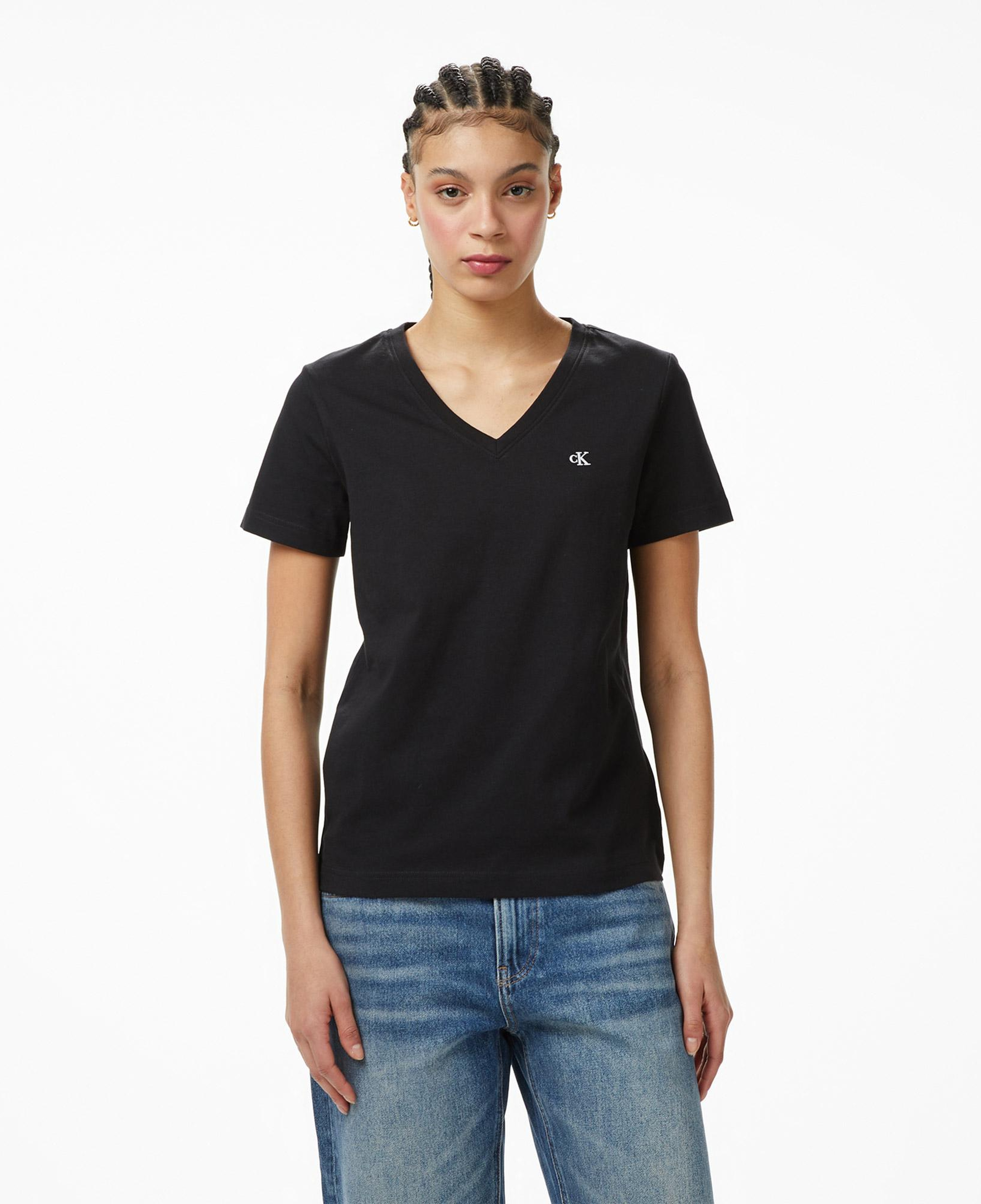 Calvin Klein Monogram Kadın Siyah T-Shirt