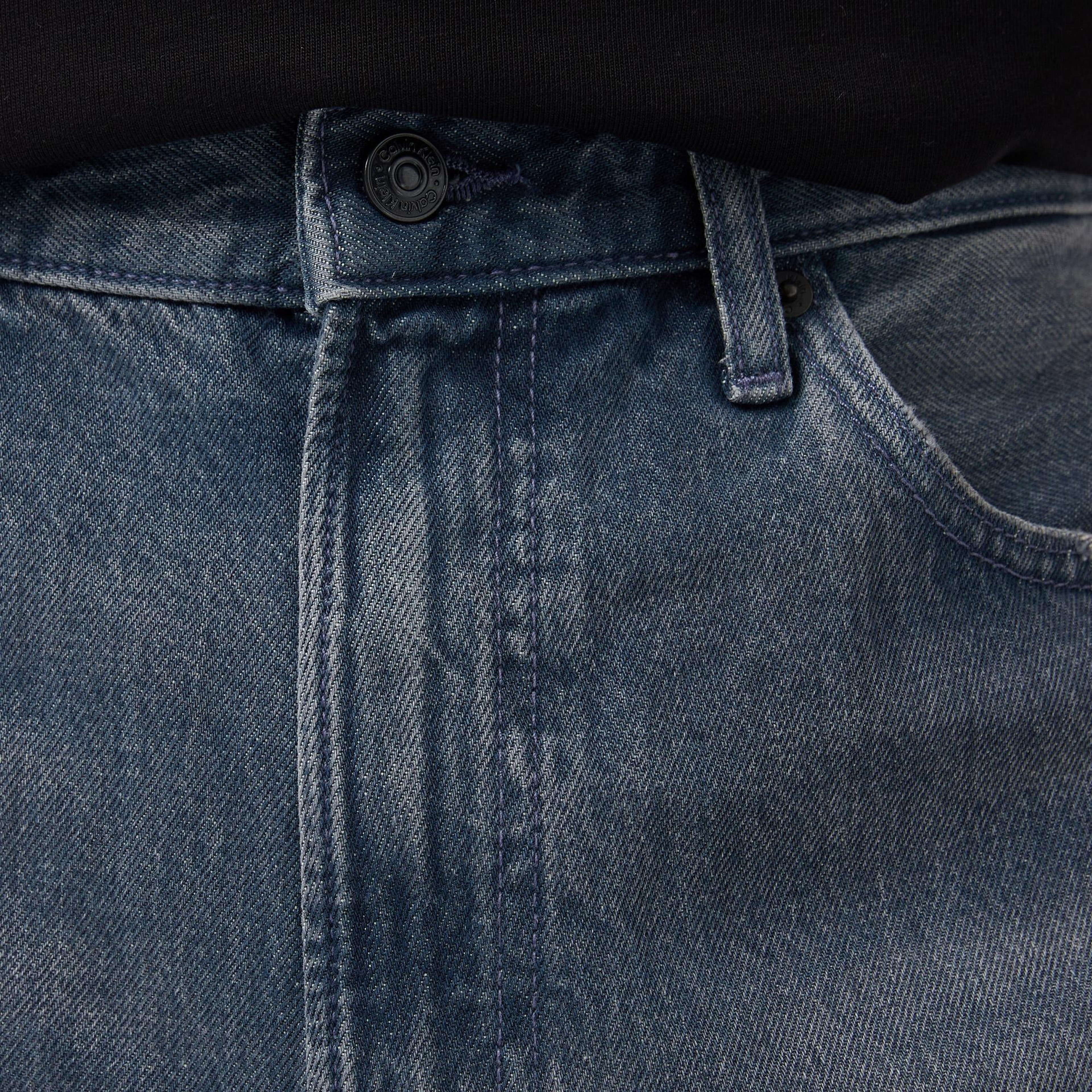 Calvin Klein 90S Straight Blue Ash Stone Erkek Gri Jean