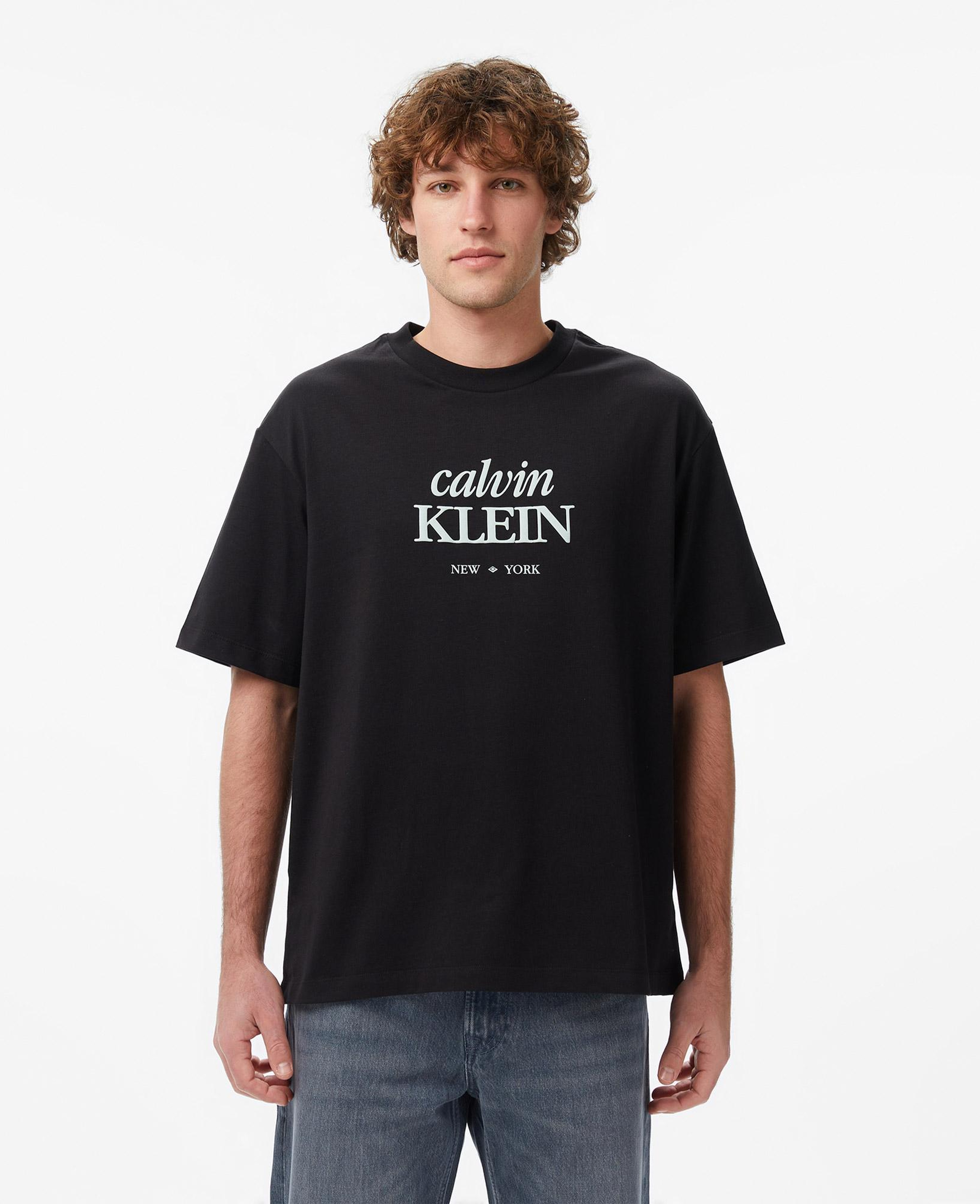 Calvin Klein 16S Diamond Grap Erkek Siyah T-Shirt