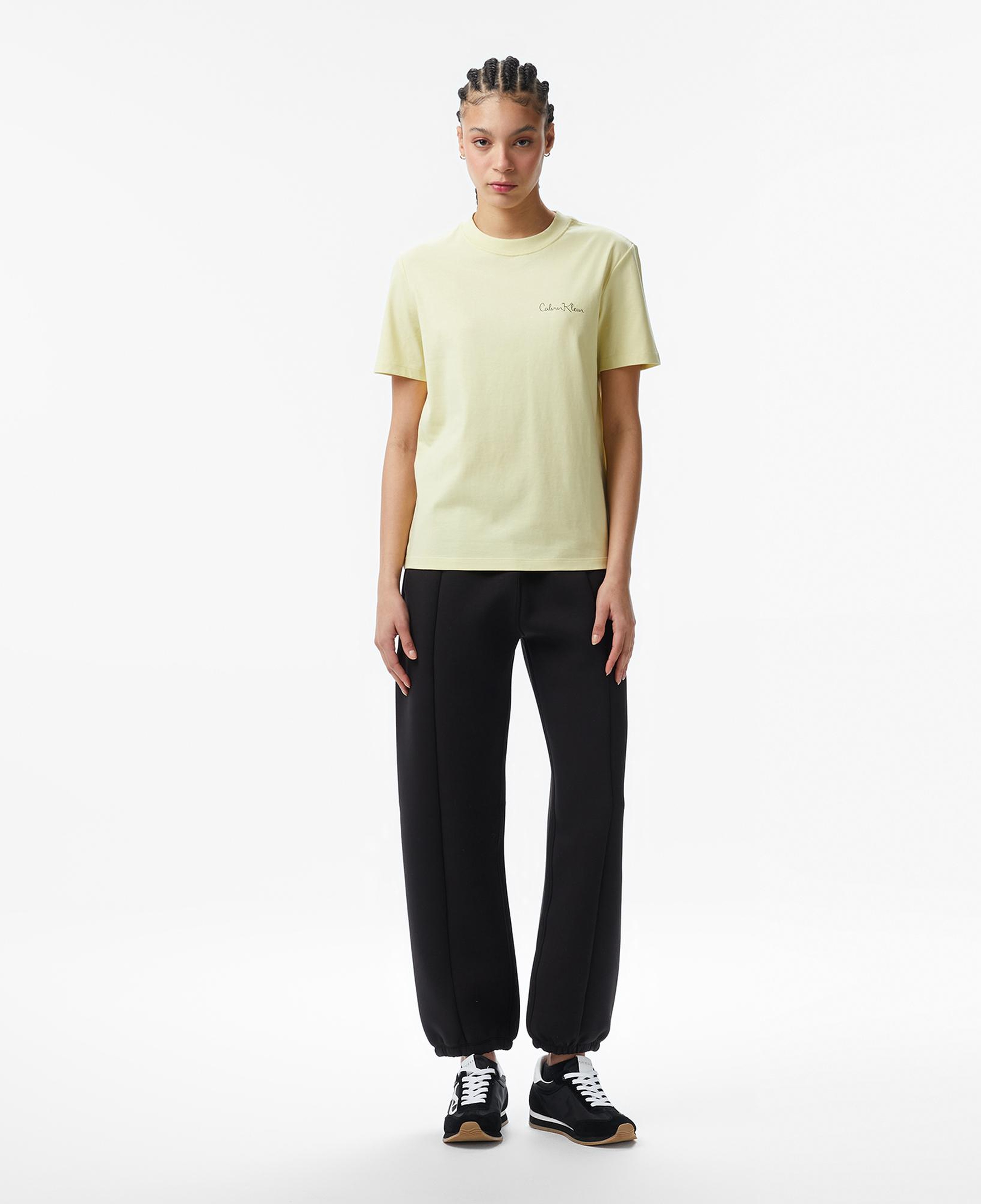 Calvin Klein Classic Graphic Kadın Bej T-Shirt