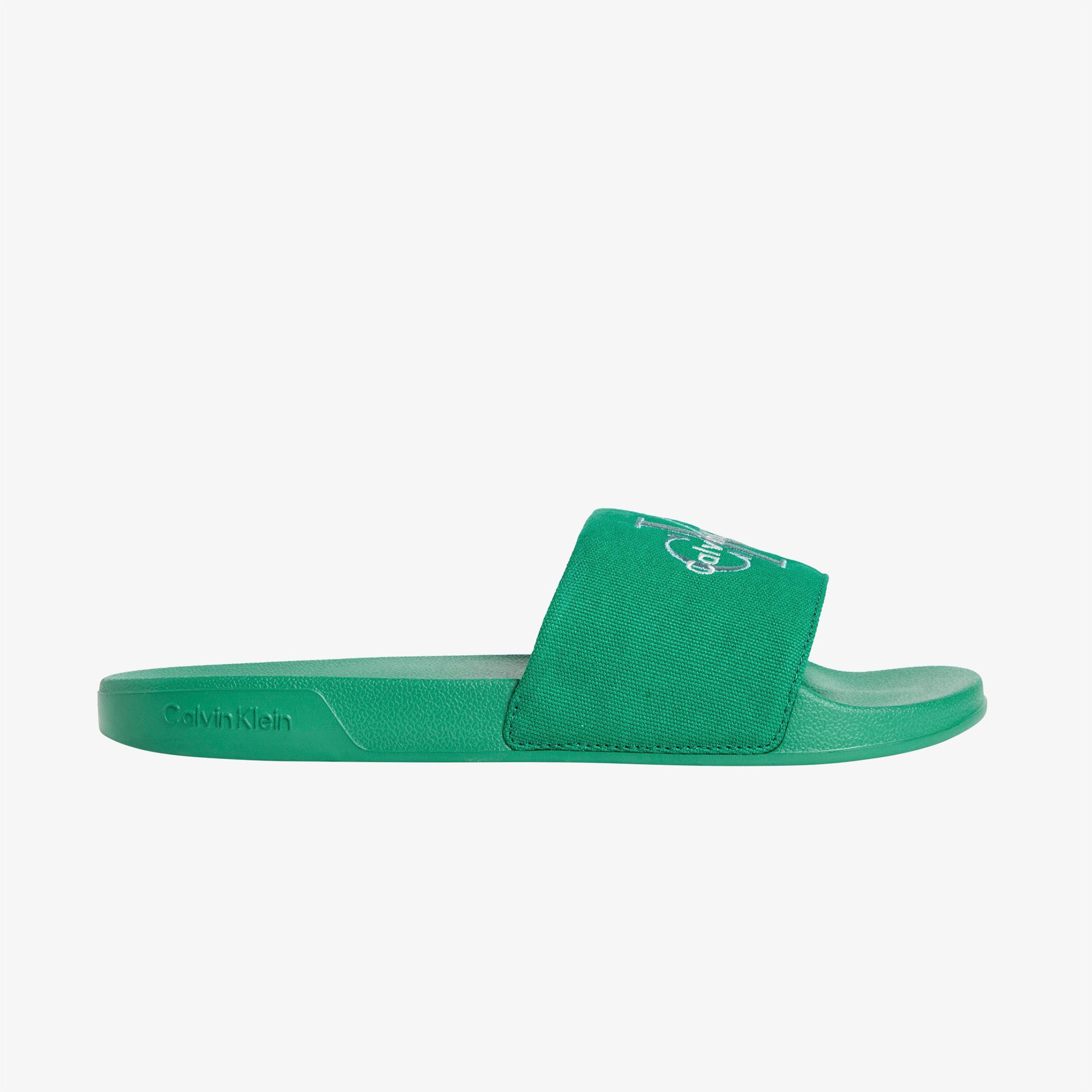 Calvin Klein Slide Erkek Yeşil Terlik