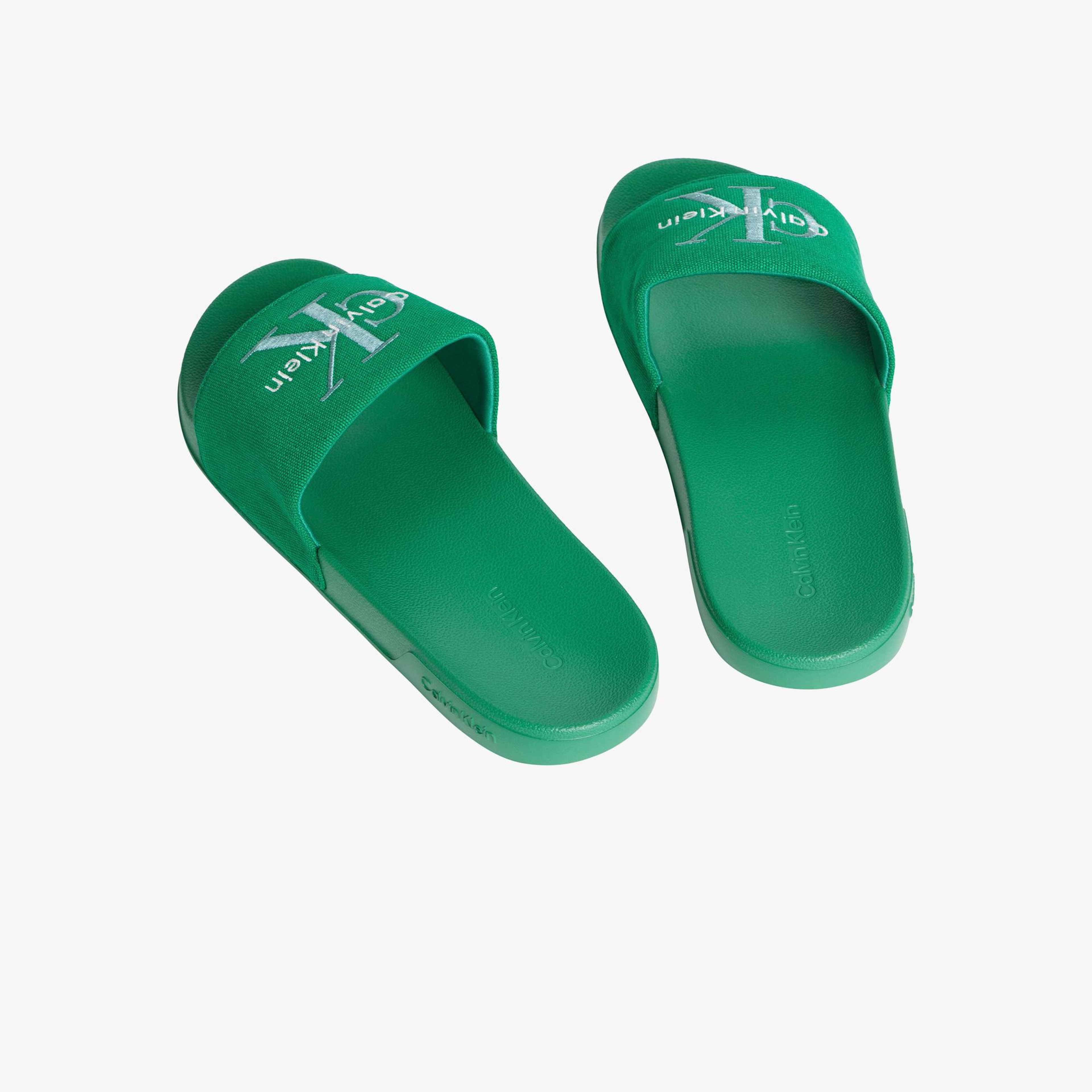 Calvin Klein Slide Erkek Yeşil Terlik