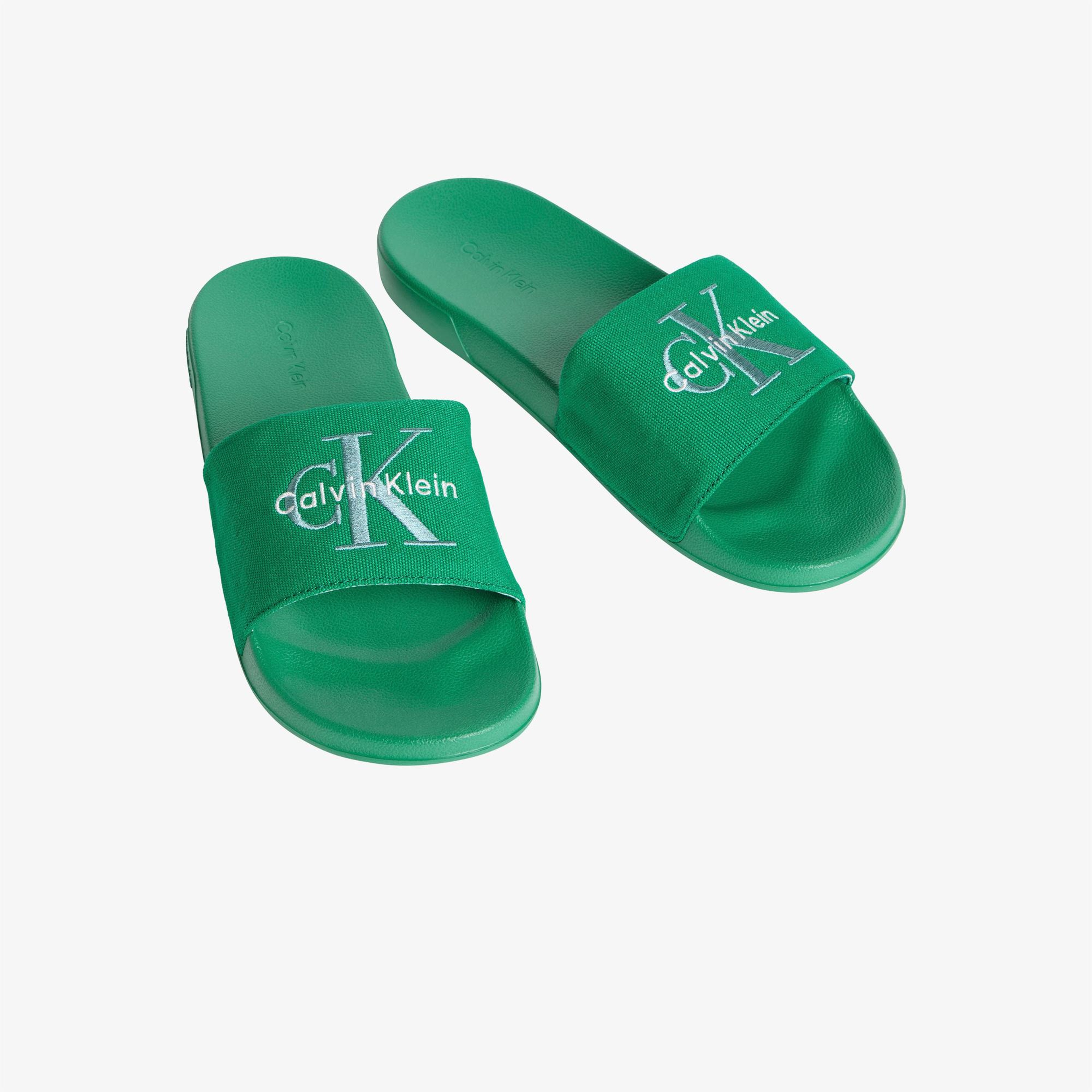 Calvin Klein Slide Erkek Yeşil Terlik