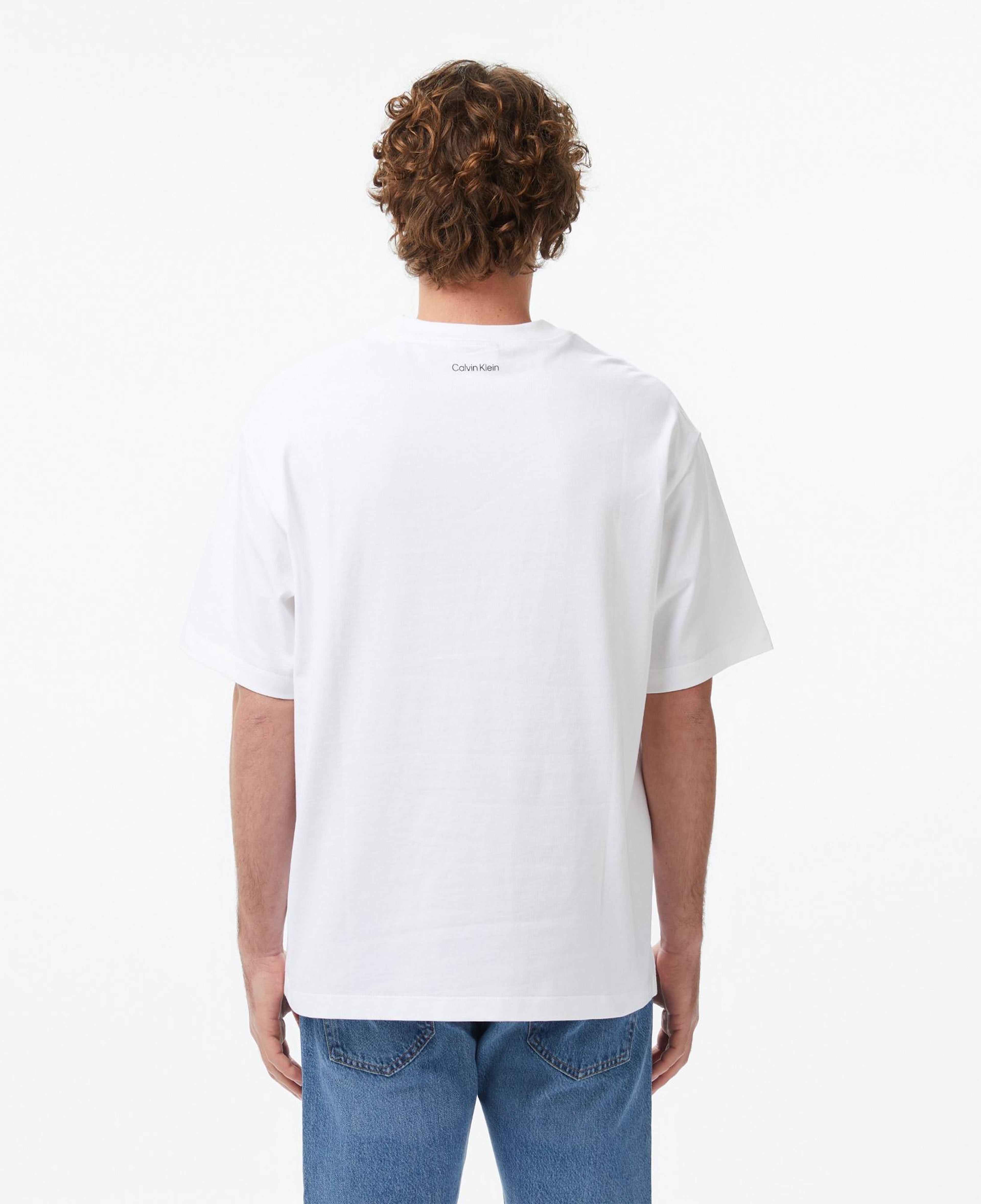 Calvin Klein 16S Diamond Grap Erkek Beyaz T-Shirt