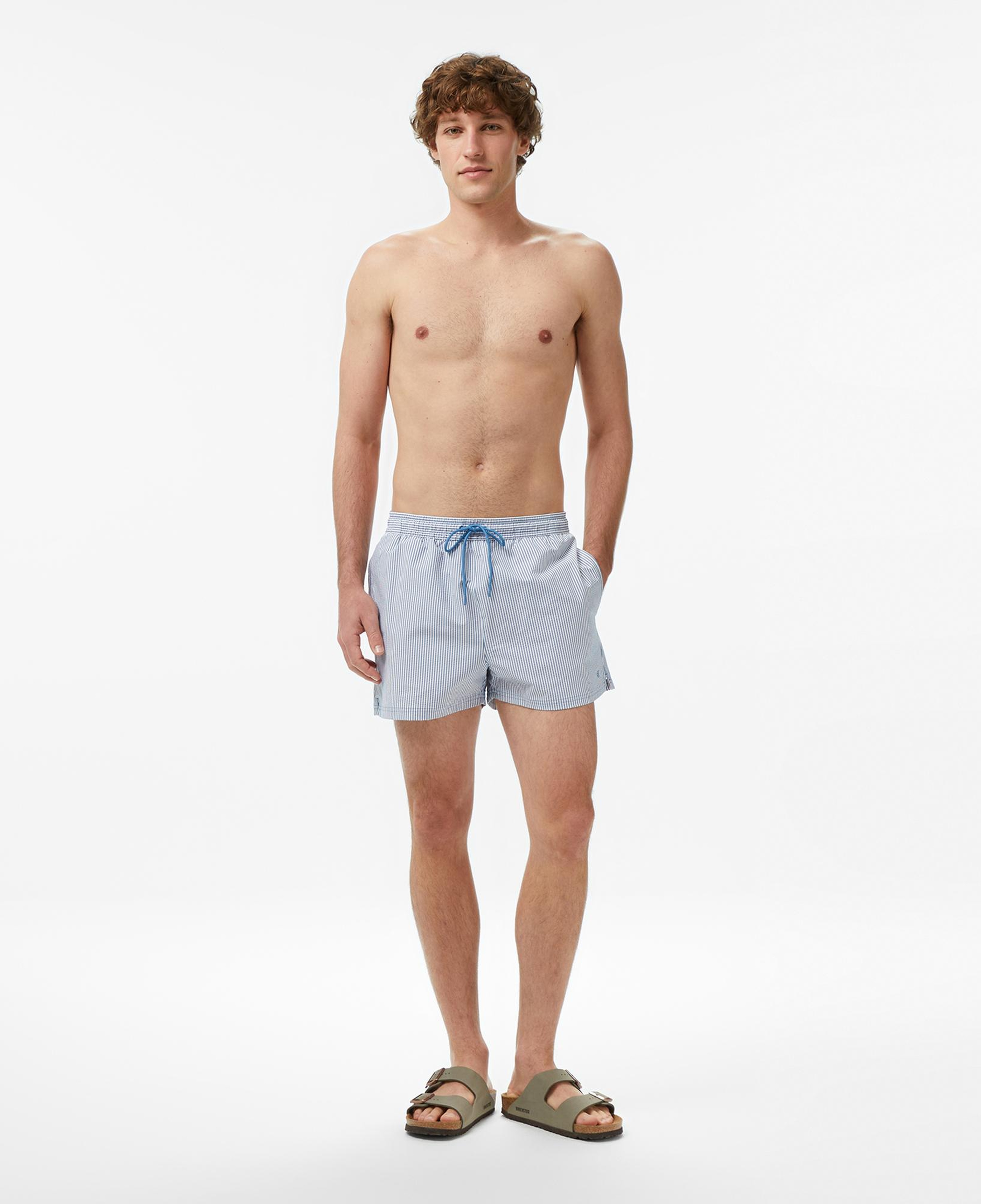 Calvin Klein Short Drawstring Erkek Mavi Deniz Şortu