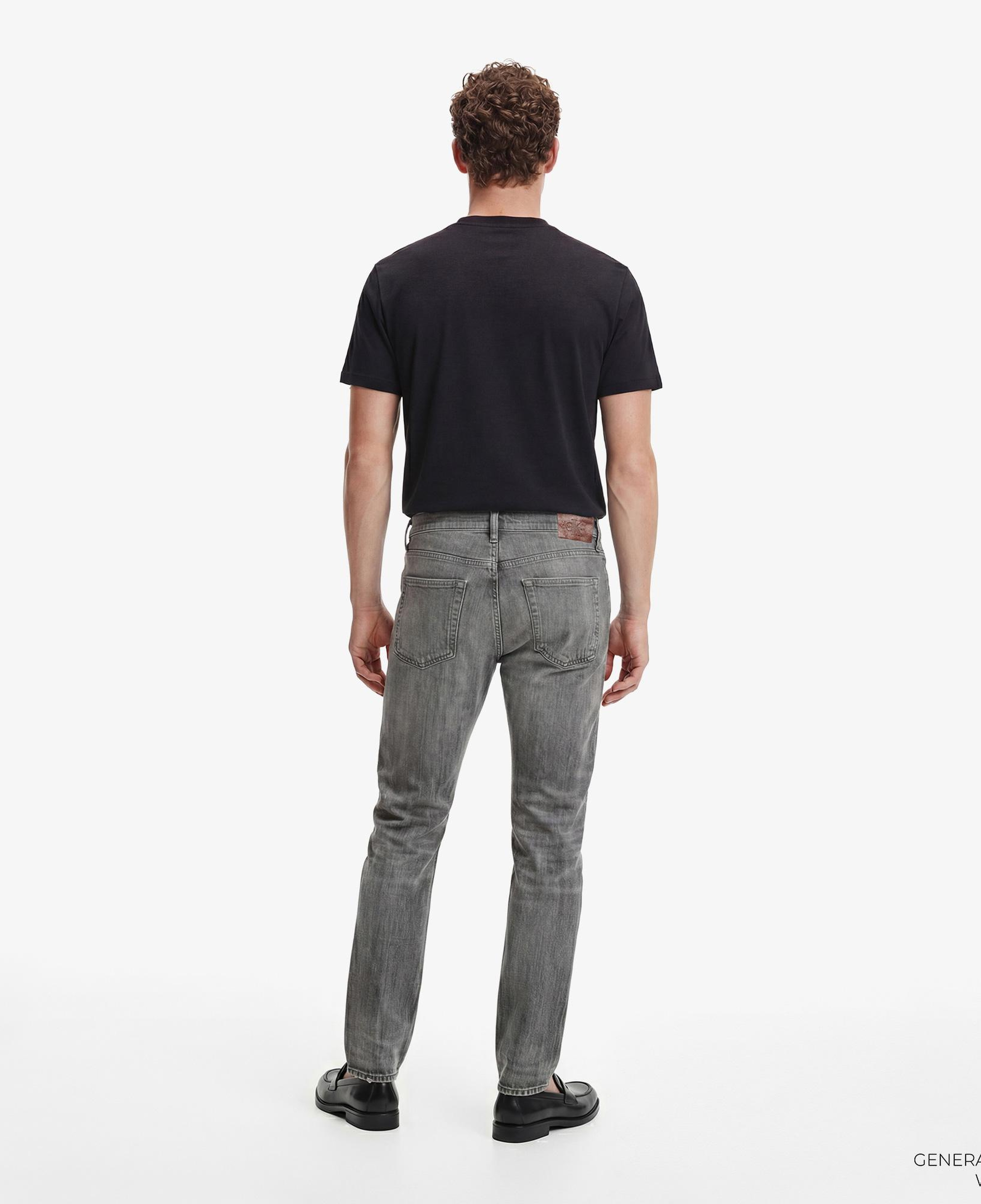 Calvin Klein 90S Straight Meteorite Tencel Erkek Gri Jean