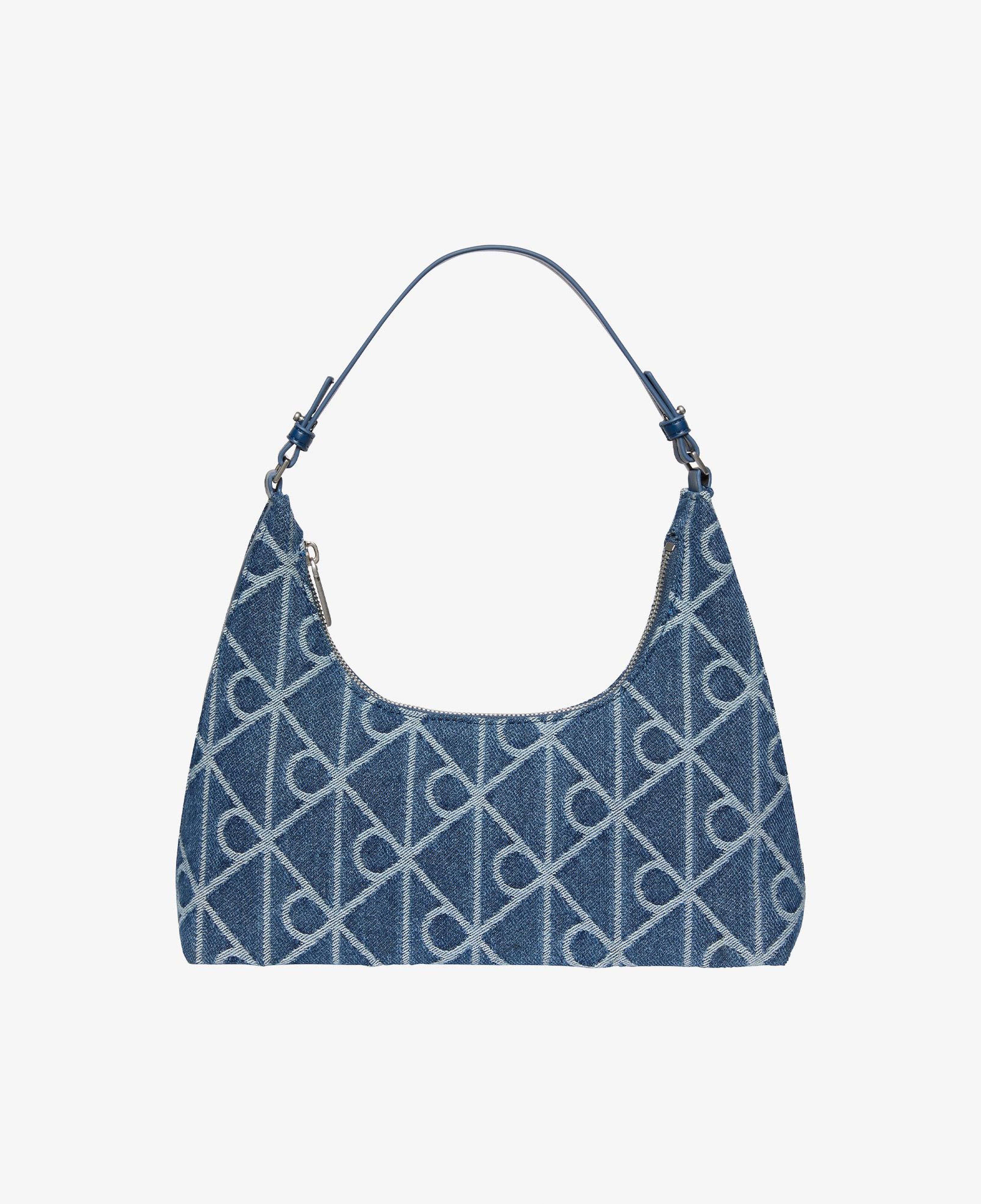 Calvin Klein Emblem Denim Kadın Mavi Omuz Çantası