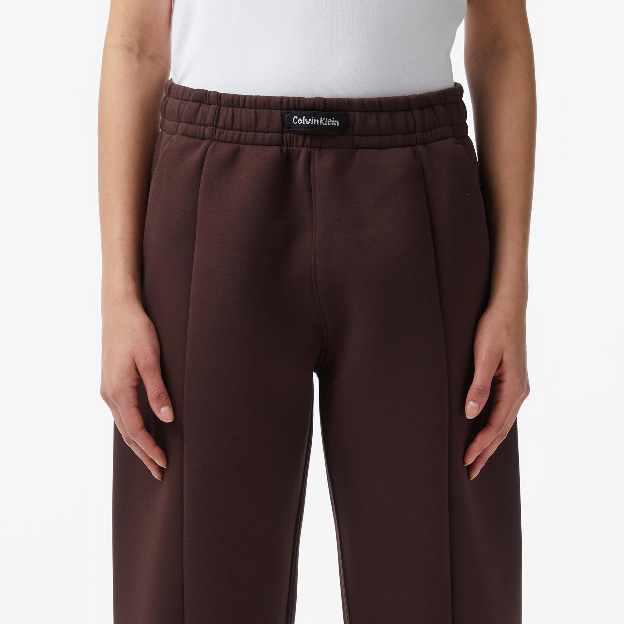 Calvin Klein Relaxed Scuba Jogger Kadın Kahverengi Eşofman Altı