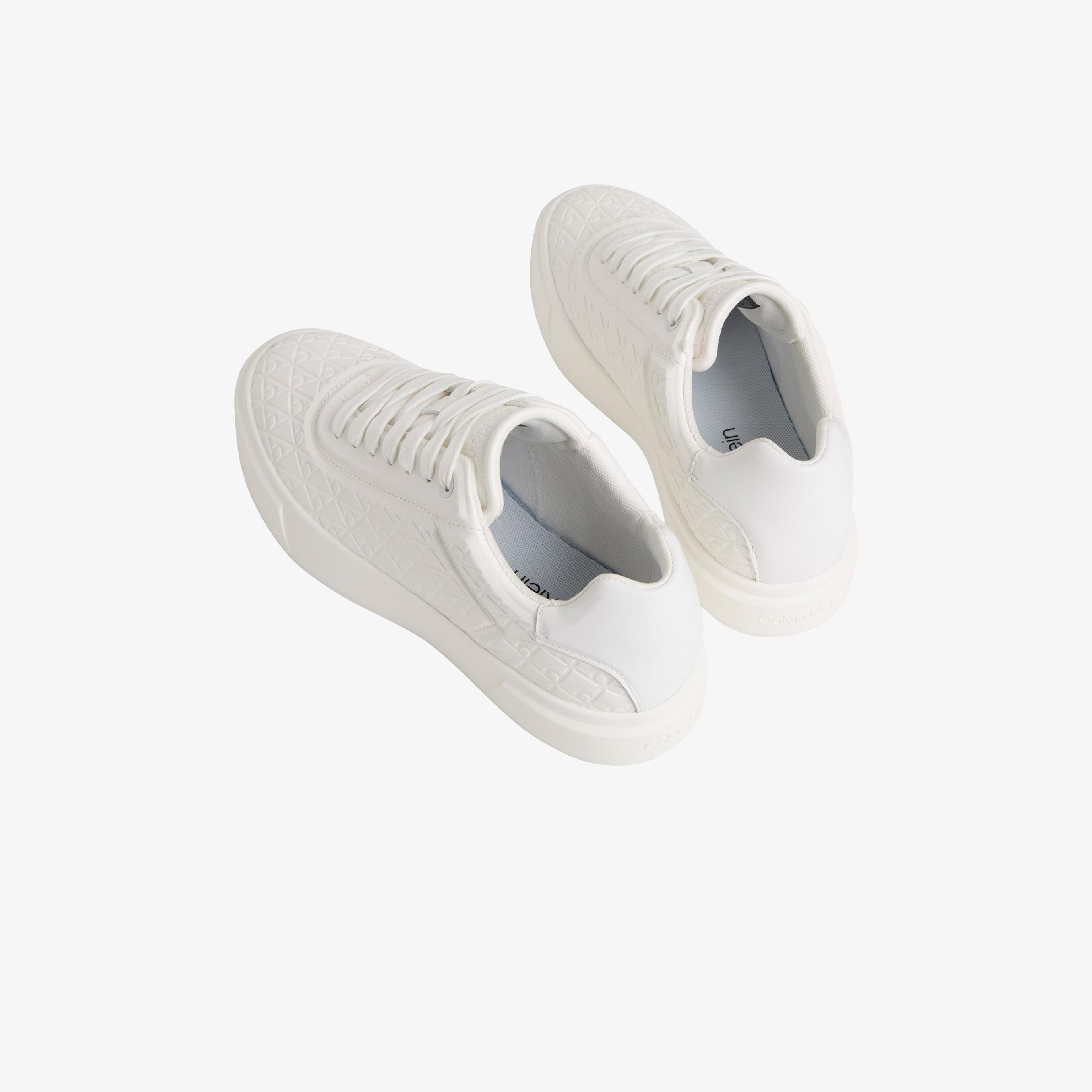Calvin Klein Basket Cups Lace Up Kadın Beyaz Sneaker
