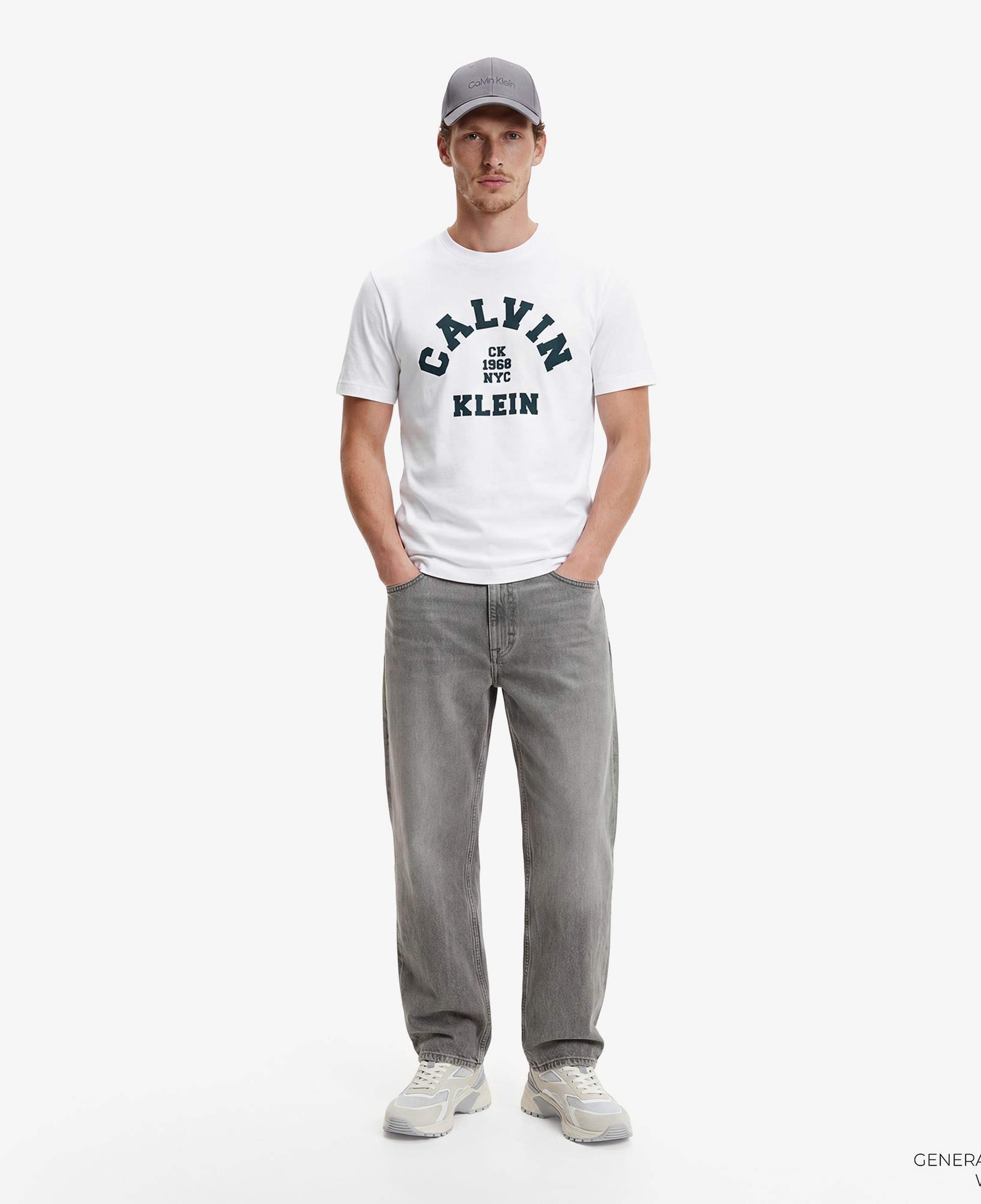 Calvin Klein 20S College Graphic Erkek Beyaz T-Shirt