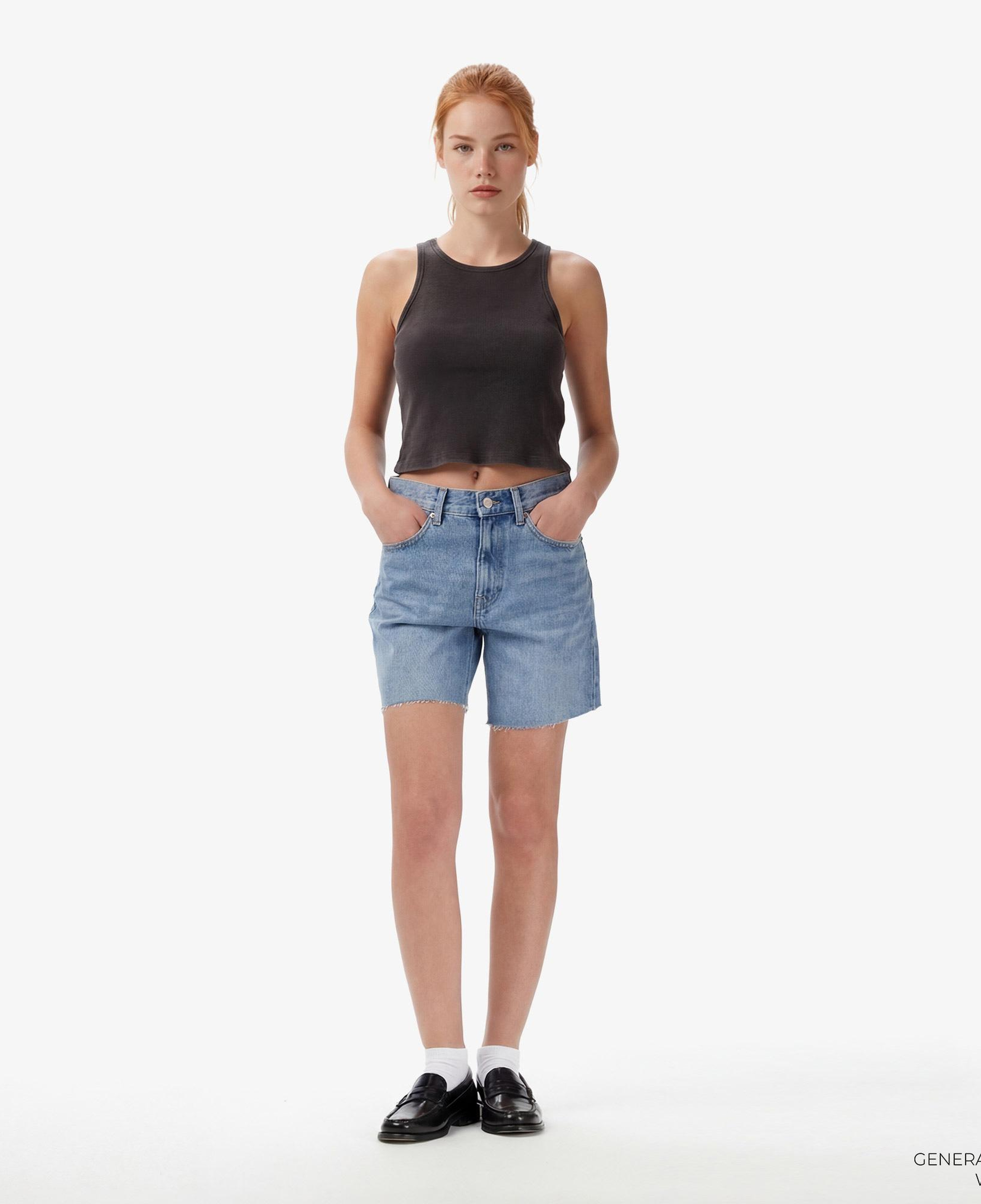 Calvin Klein 90S 6 in Blue Monaco Kadın Mavi Şort