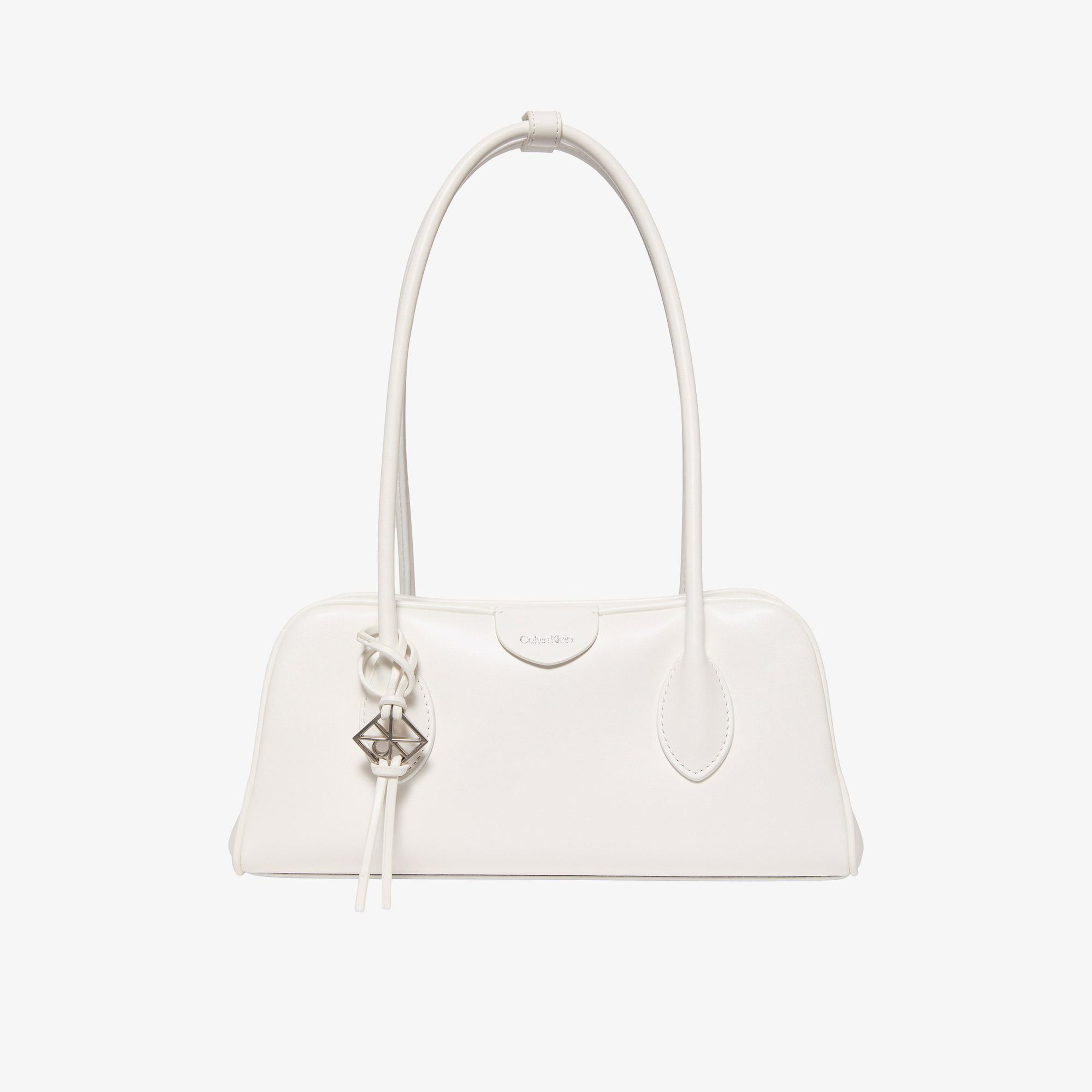 Calvin Klein Emblem Trio Shoulder Kadın Beyaz Çapraz Çanta