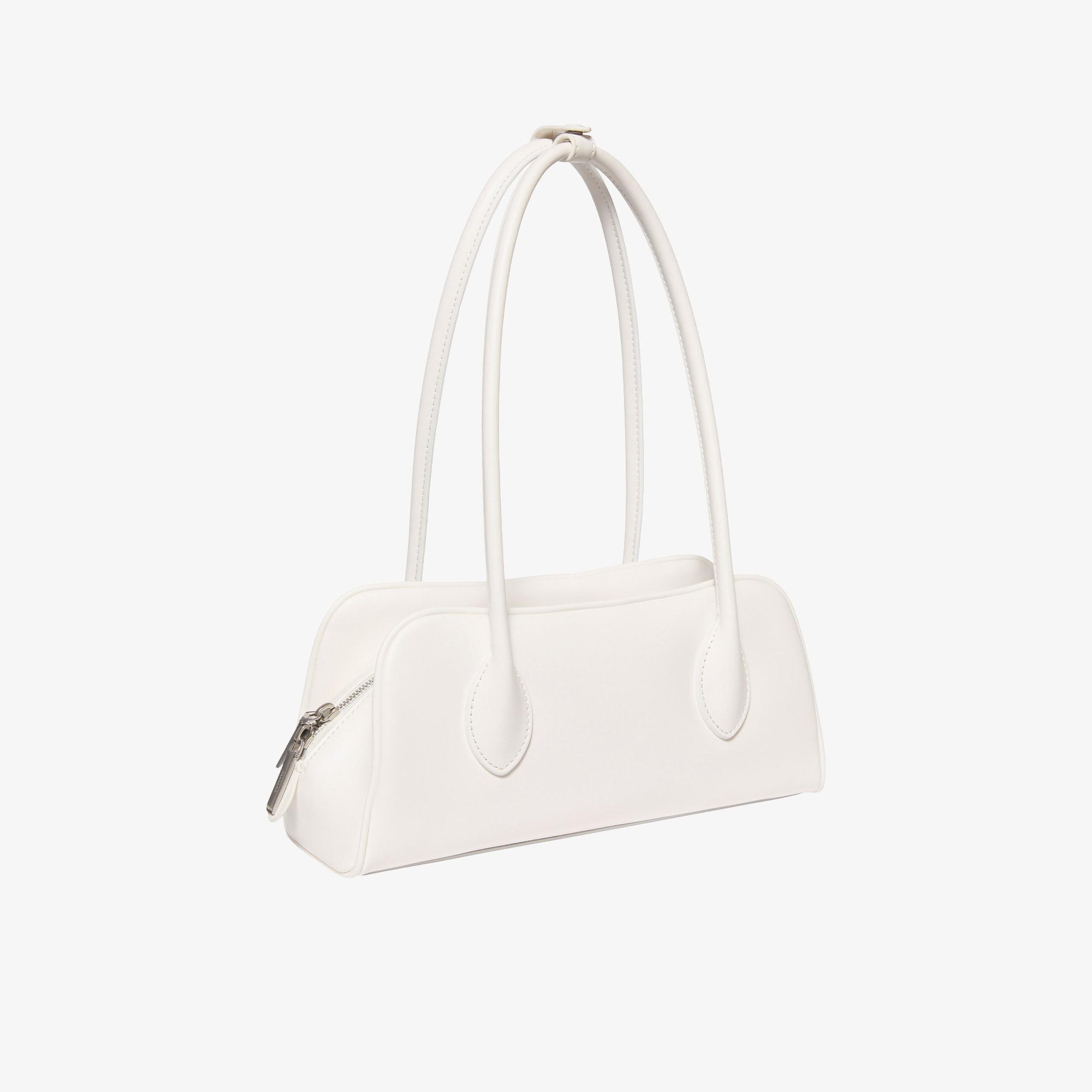 Calvin Klein Emblem Trio Shoulder Kadın Beyaz Çapraz Çanta