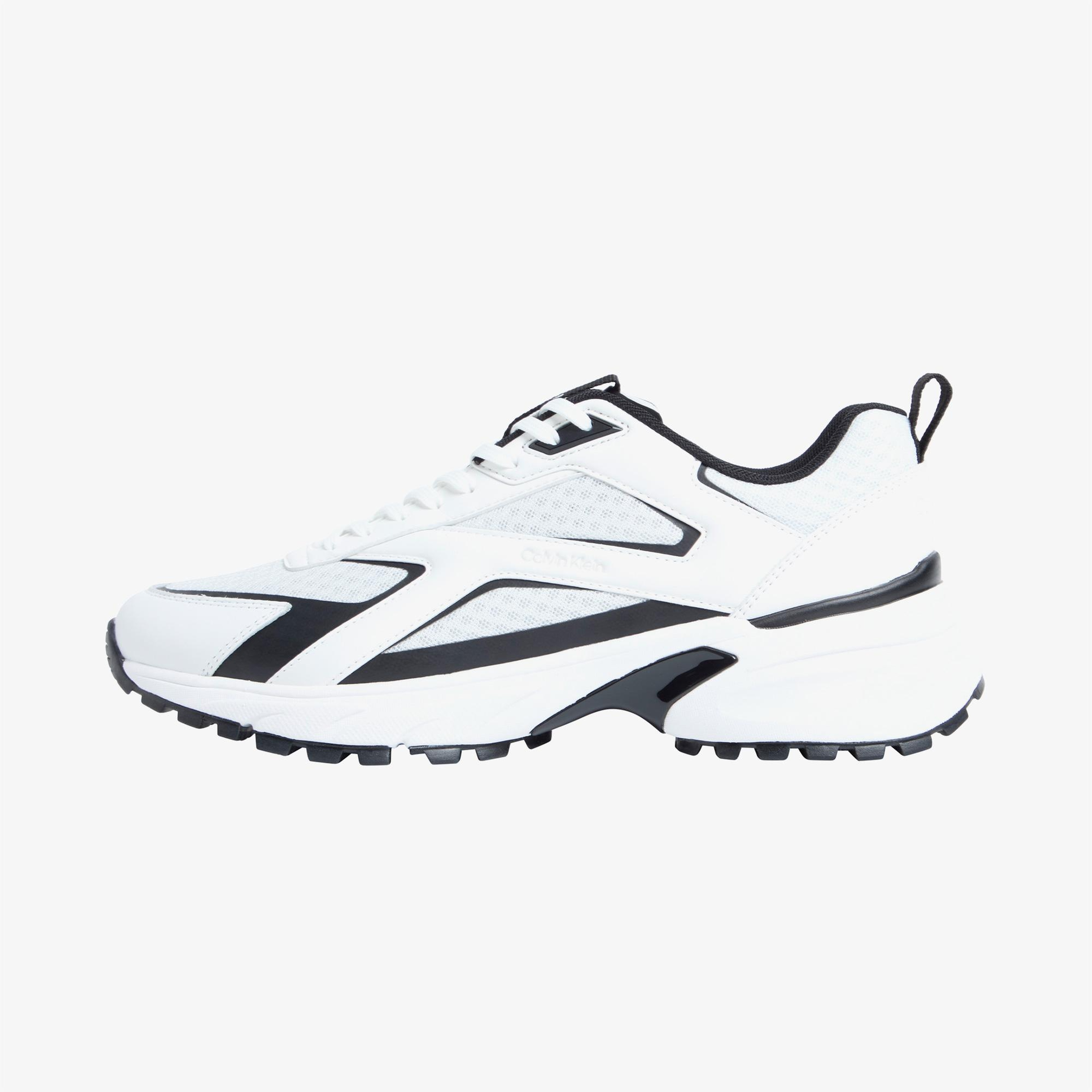 Calvin Klein Hike Runner Laceup Strip Erkek Beyaz Sneaker